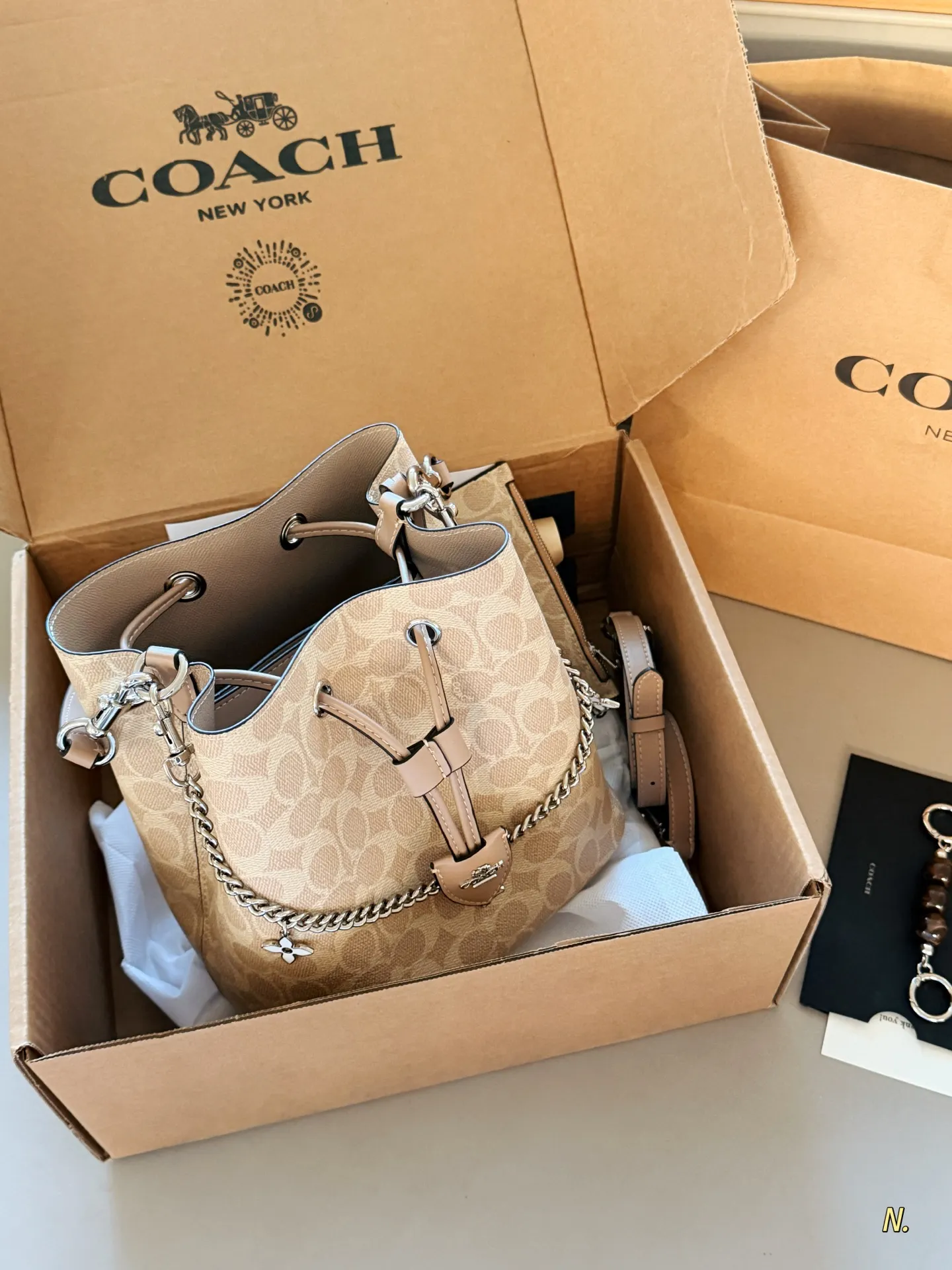 Coach Rowan 22 Signature Bucket Bag D34016501 — view 5