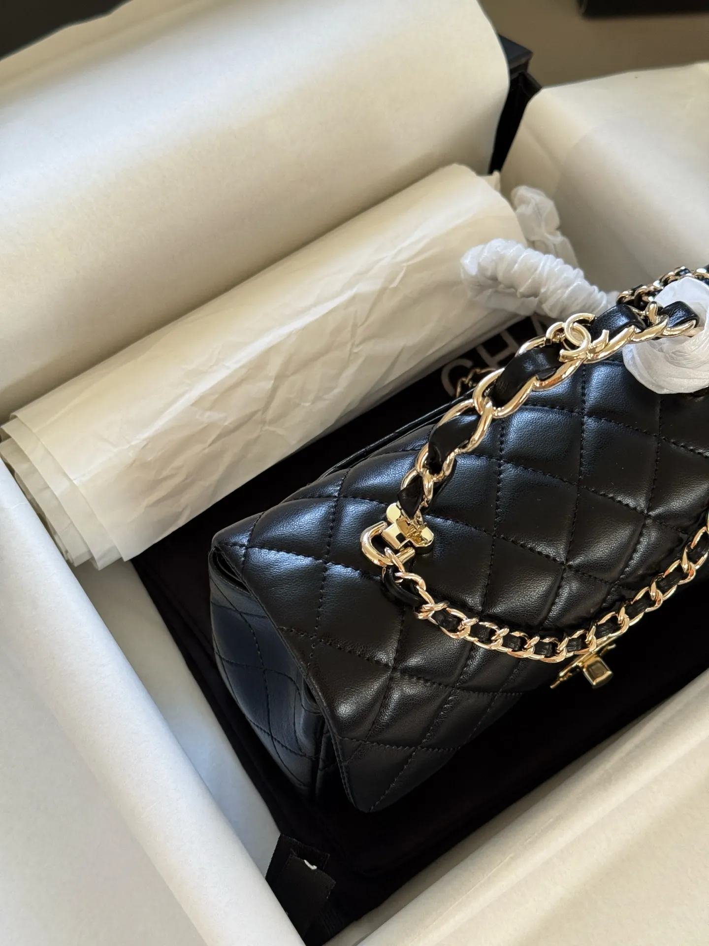 Chanel CF Quilted Lambskin Top-Handle Bag D28516217 — view 4
