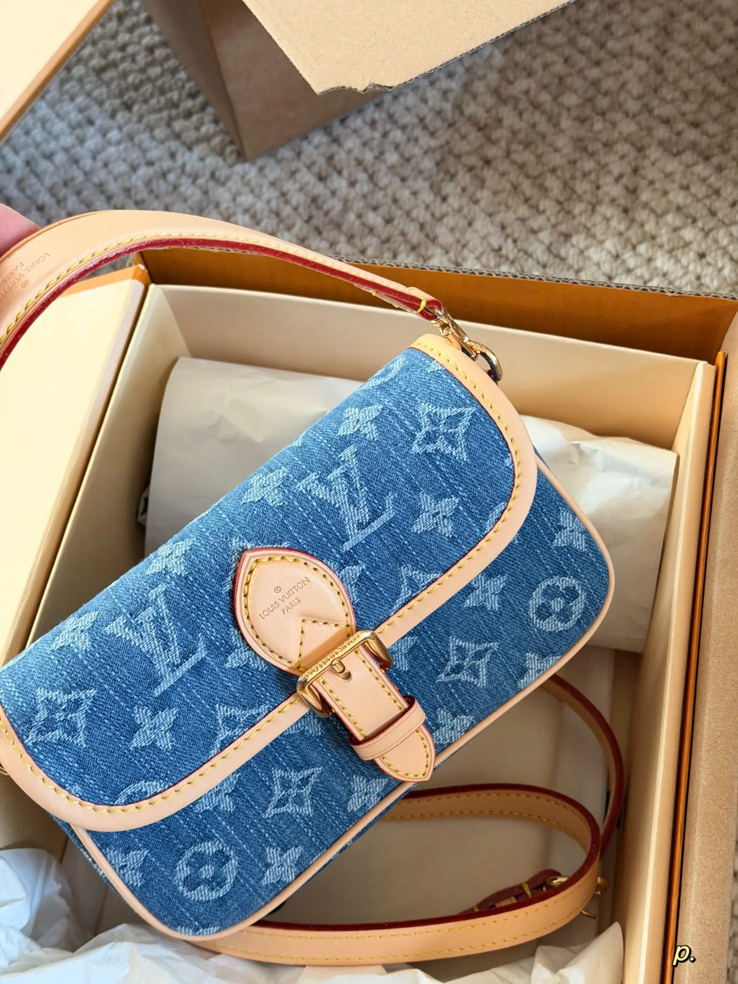 Louis Vuitton Diane Nano Denim Baguette Bag D28016221 — view 2