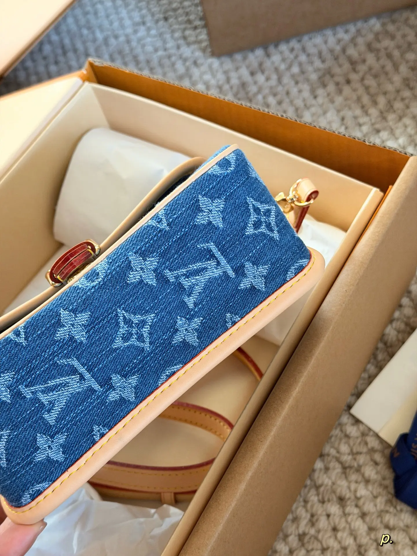 Louis Vuitton Diane Nano Denim Baguette Bag D28016221 — view 6