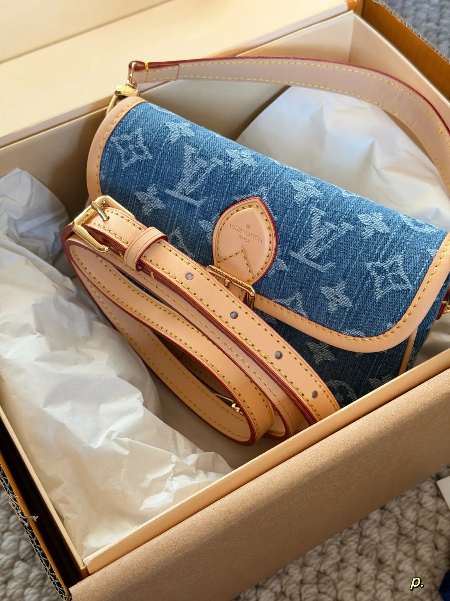 Louis Vuitton Diane Nano Denim Baguette Bag D28016221 — view 8