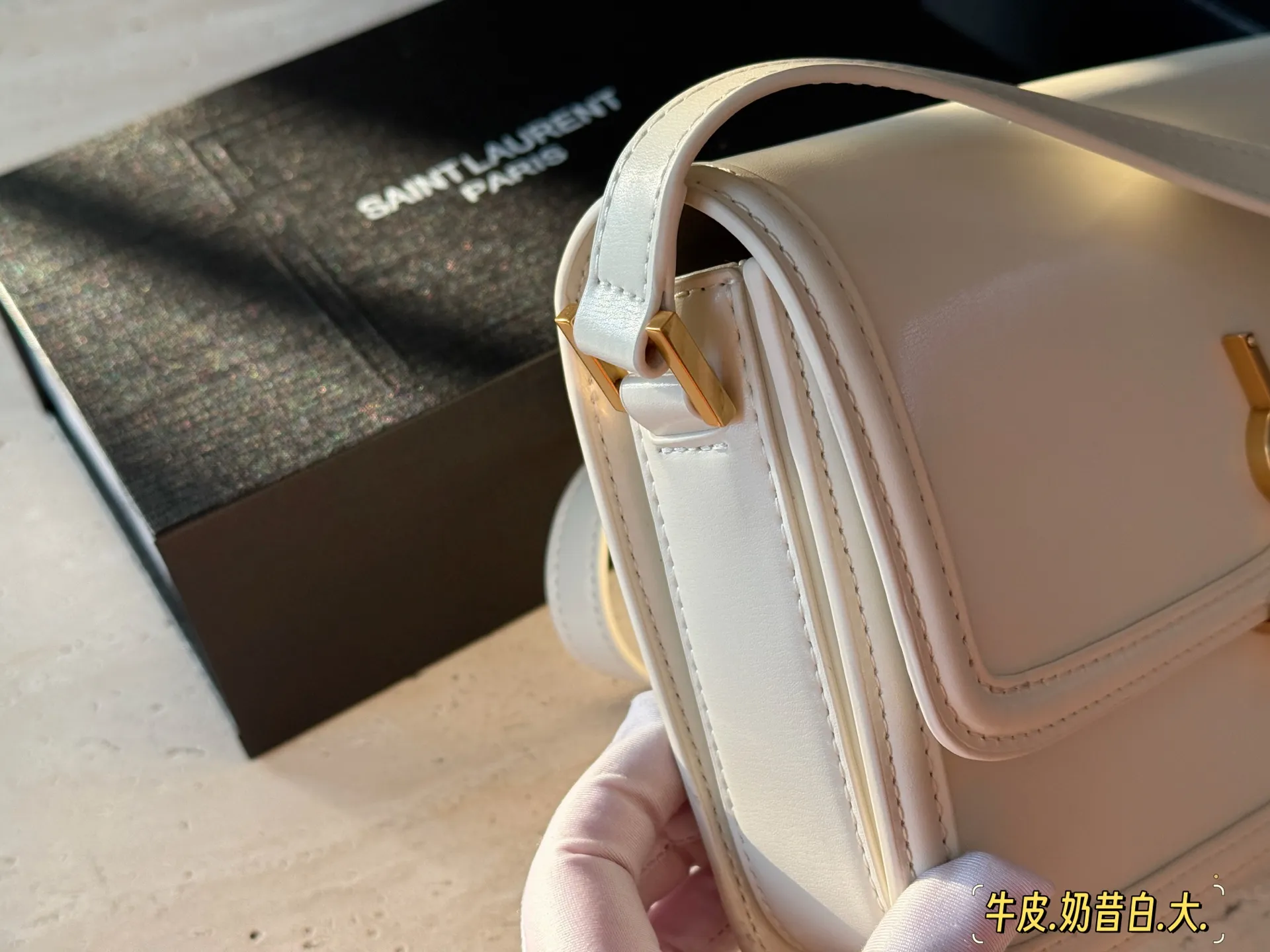 Saint Laurent Solferino Box Leather Shoulder Bag D28016231 — view 4