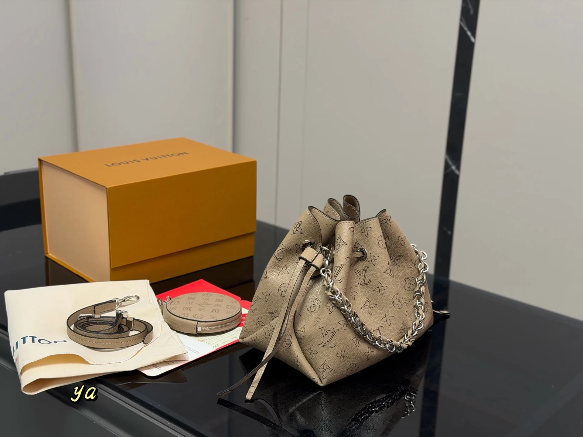Bella Moonlight Hollow-Out Bucket Bag D31016529 — view 2