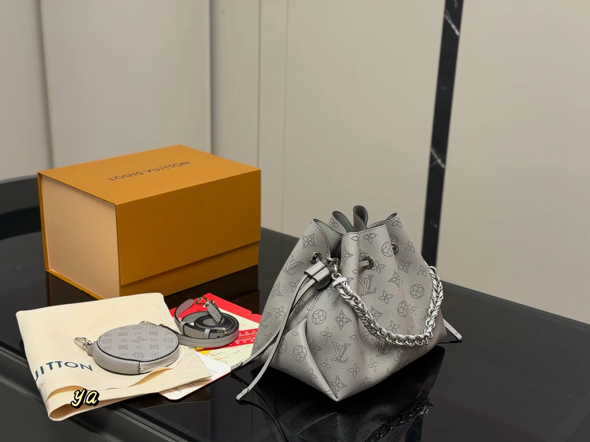 Bella Moonlight Hollow-Out Bucket Bag D31016529 — view 3