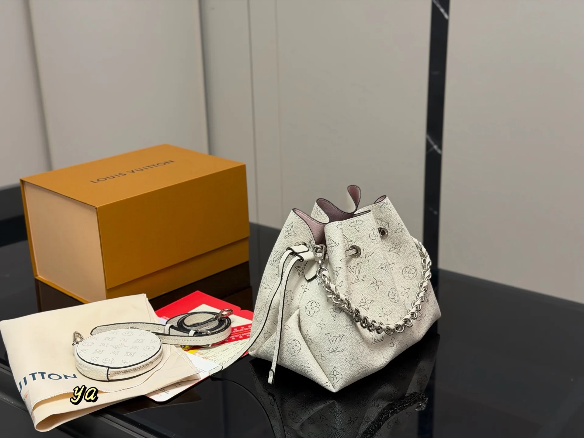 Bella Moonlight Hollow-Out Bucket Bag D31016529 — view 4