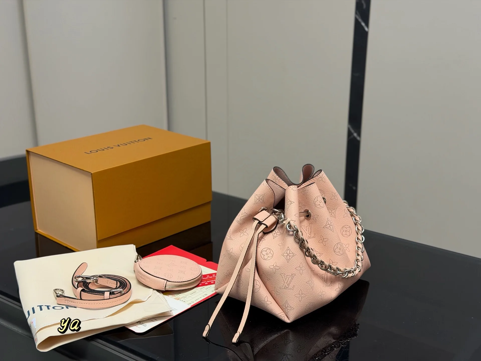 Bella Moonlight Hollow-Out Bucket Bag D31016529 — view 7