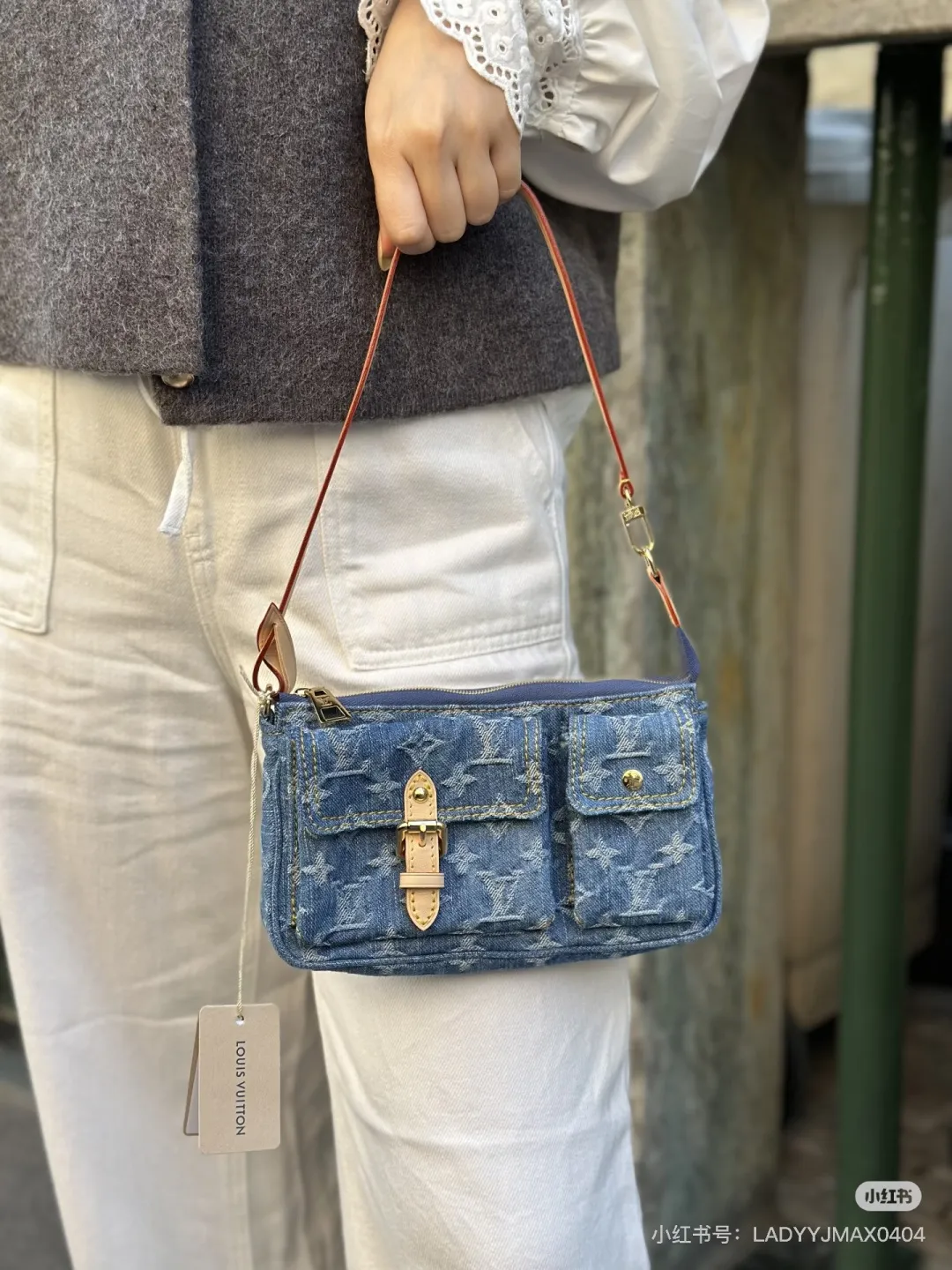 Denim Cargo Shoulder Bag D31016236