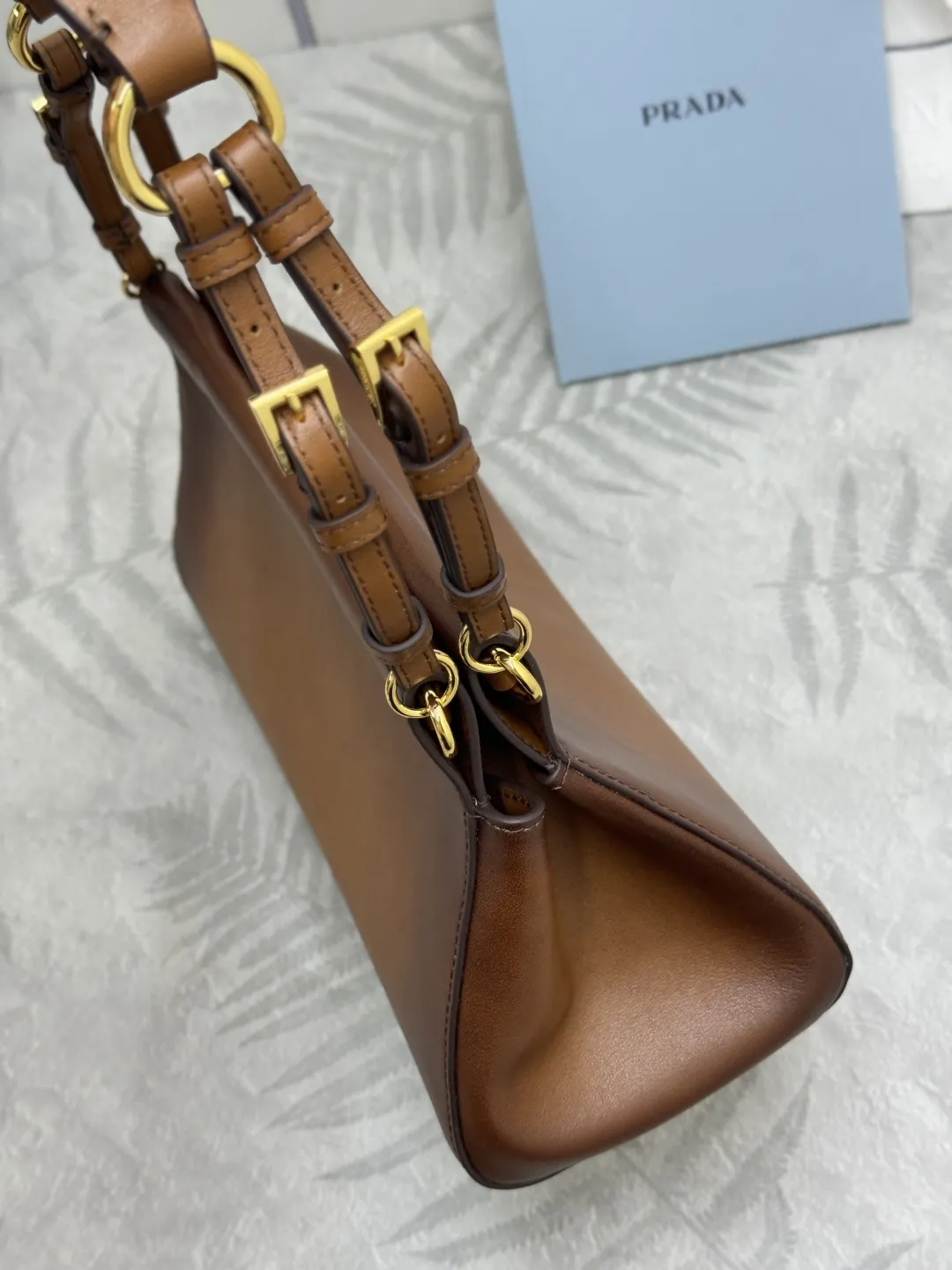 Prada Enchaîné Leather Top-Handle Bag D105016238 — view 5