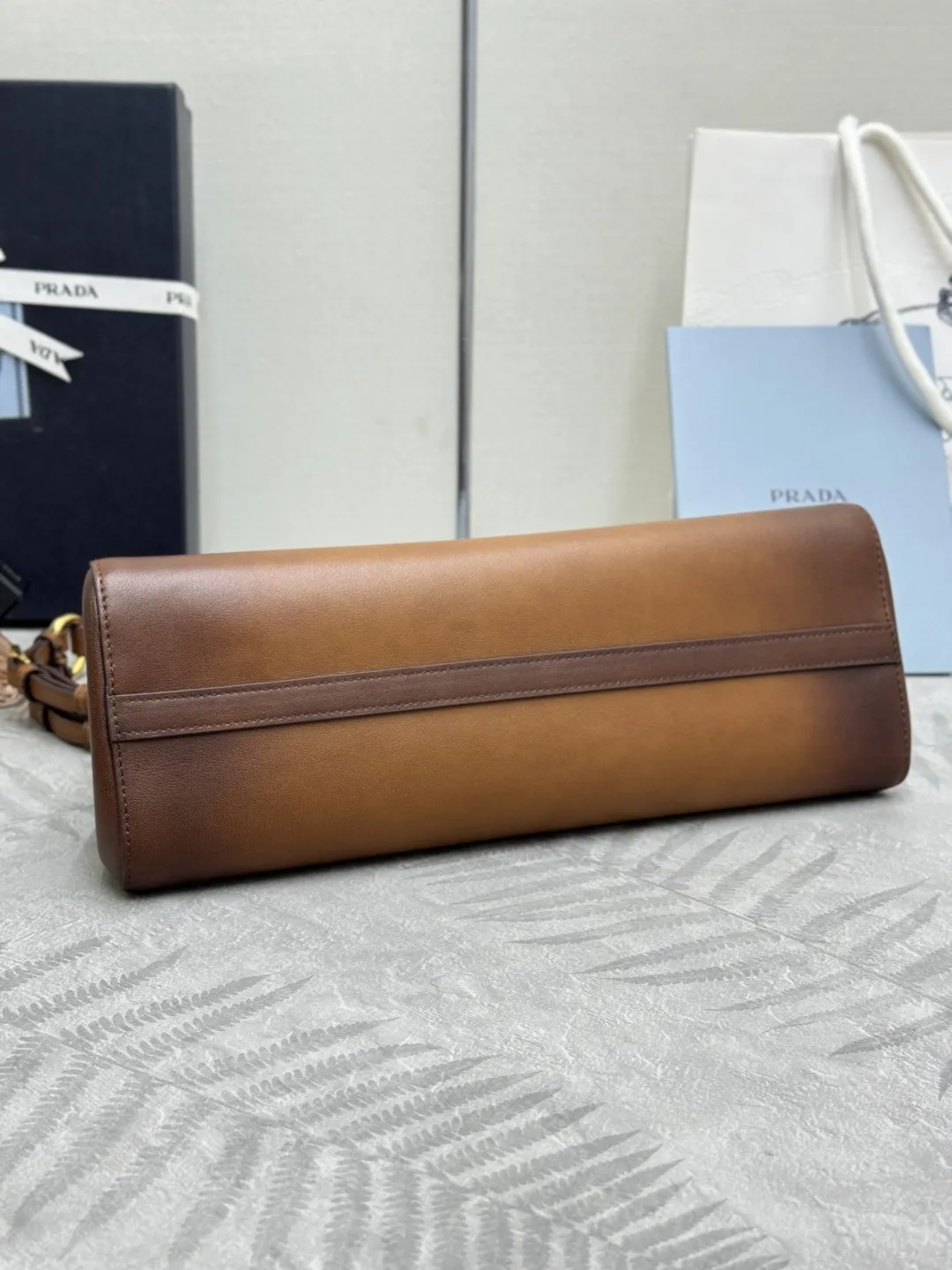Prada Enchaîné Leather Top-Handle Bag D105016238 — view 6