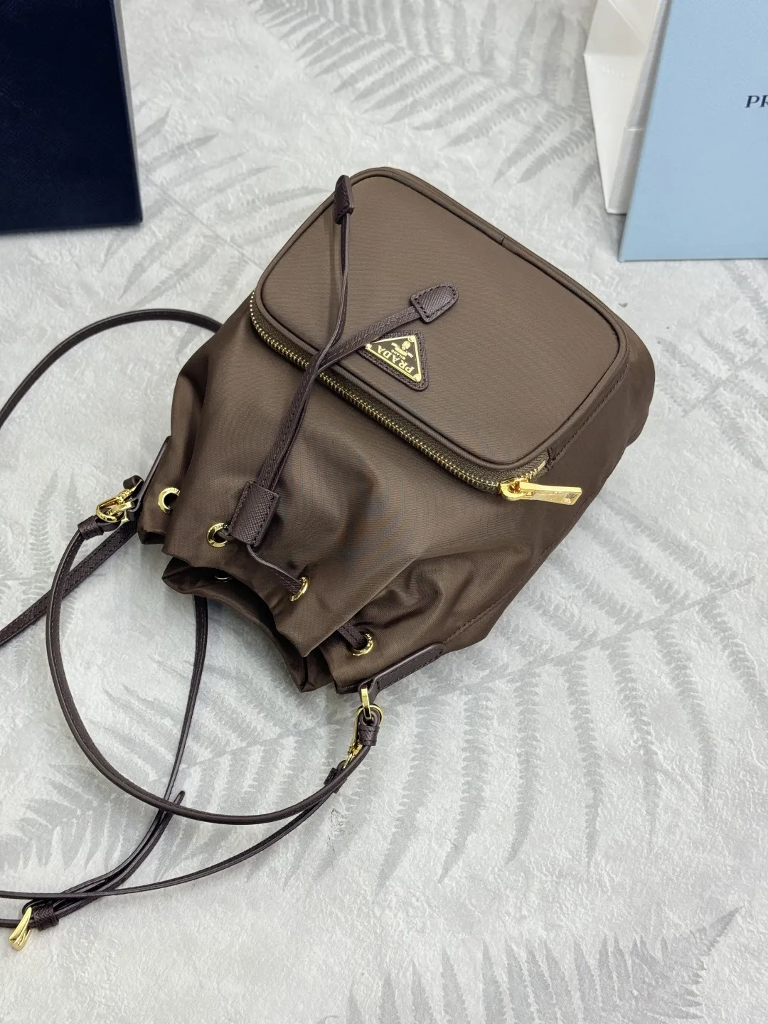 Nylon Drawstring Bucket Bag D63016240 — view 5