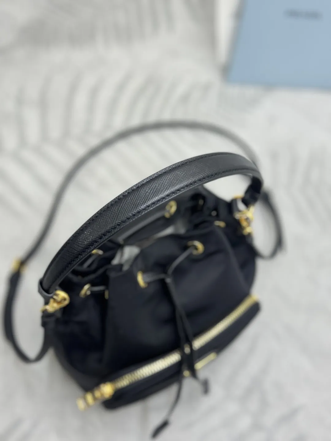 Nylon Drawstring Bucket Bag D63016514 — view 5