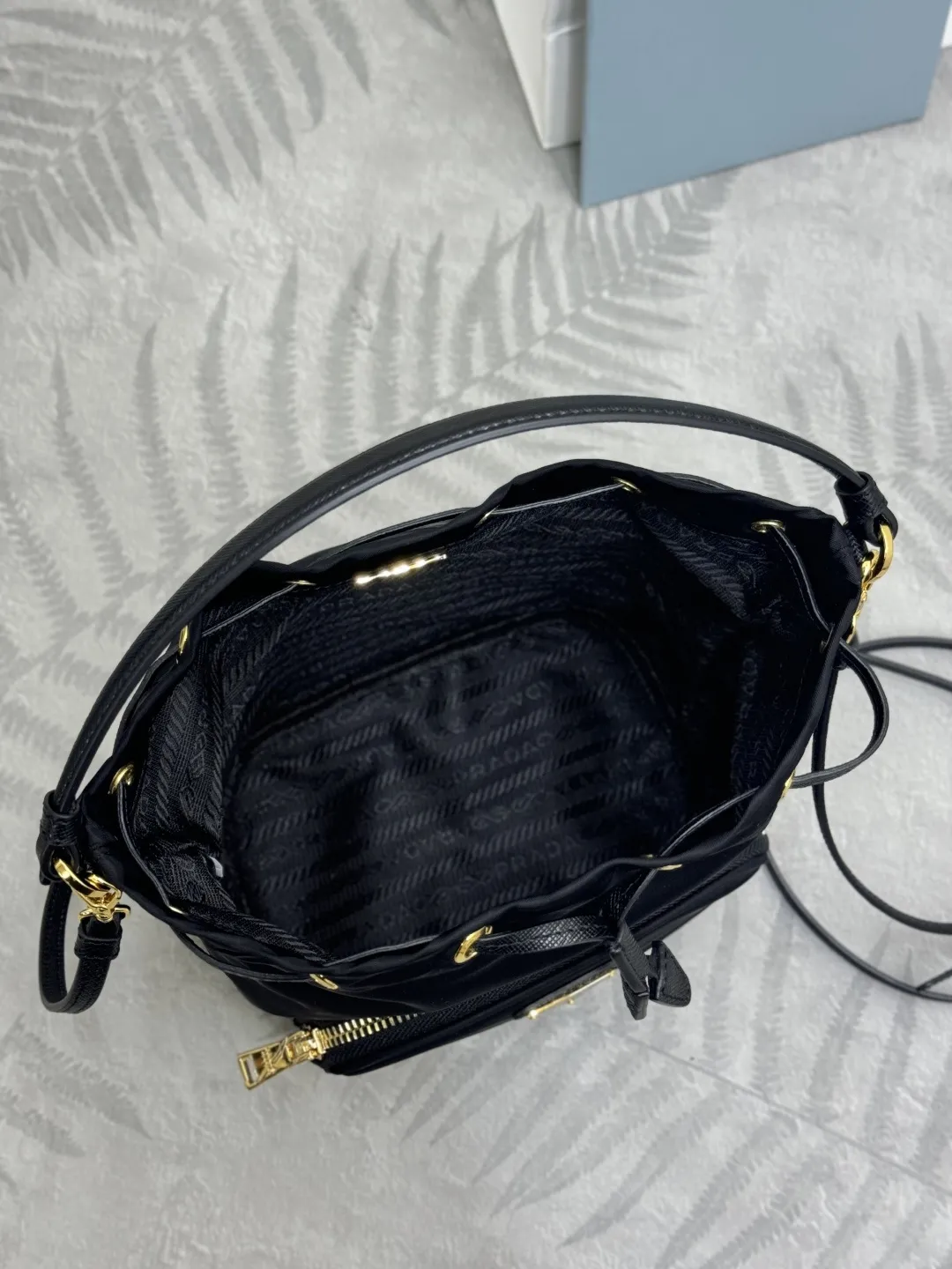 Nylon Drawstring Bucket Bag D63016514 — view 8