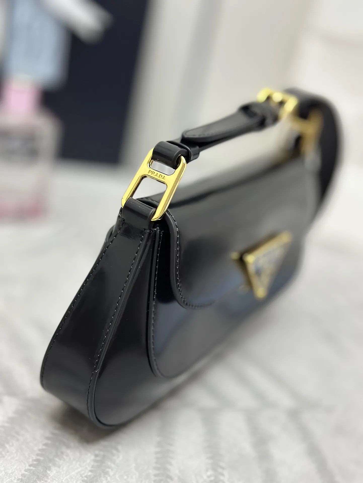 Prada 1BD345 Patent Leather Shoulder Bag D91016247 — view 3