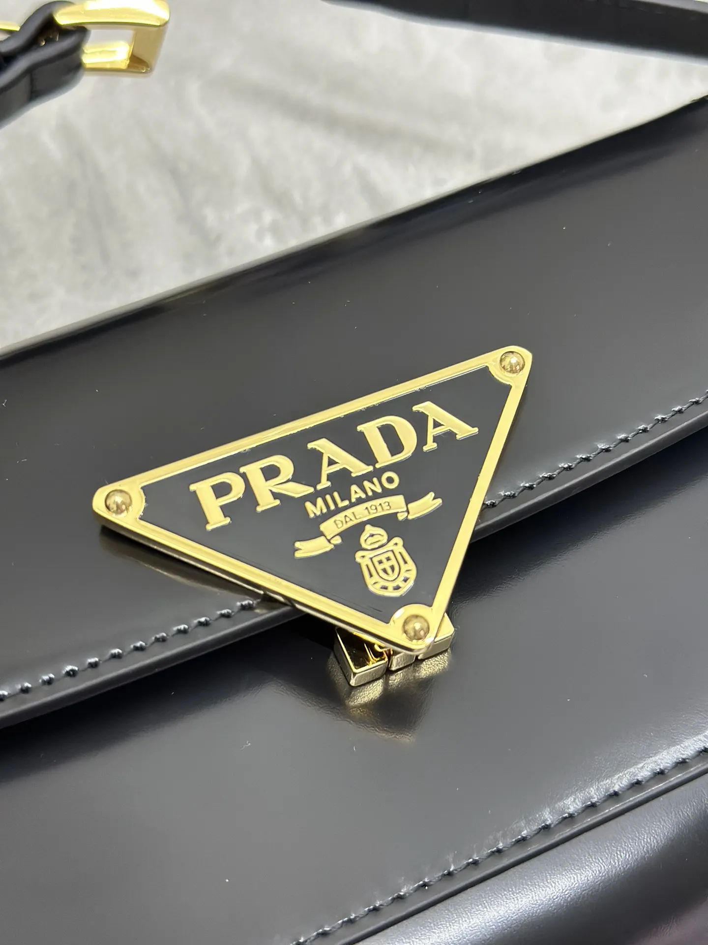 Prada 1BD345 Patent Leather Shoulder Bag D91016247 — view 7