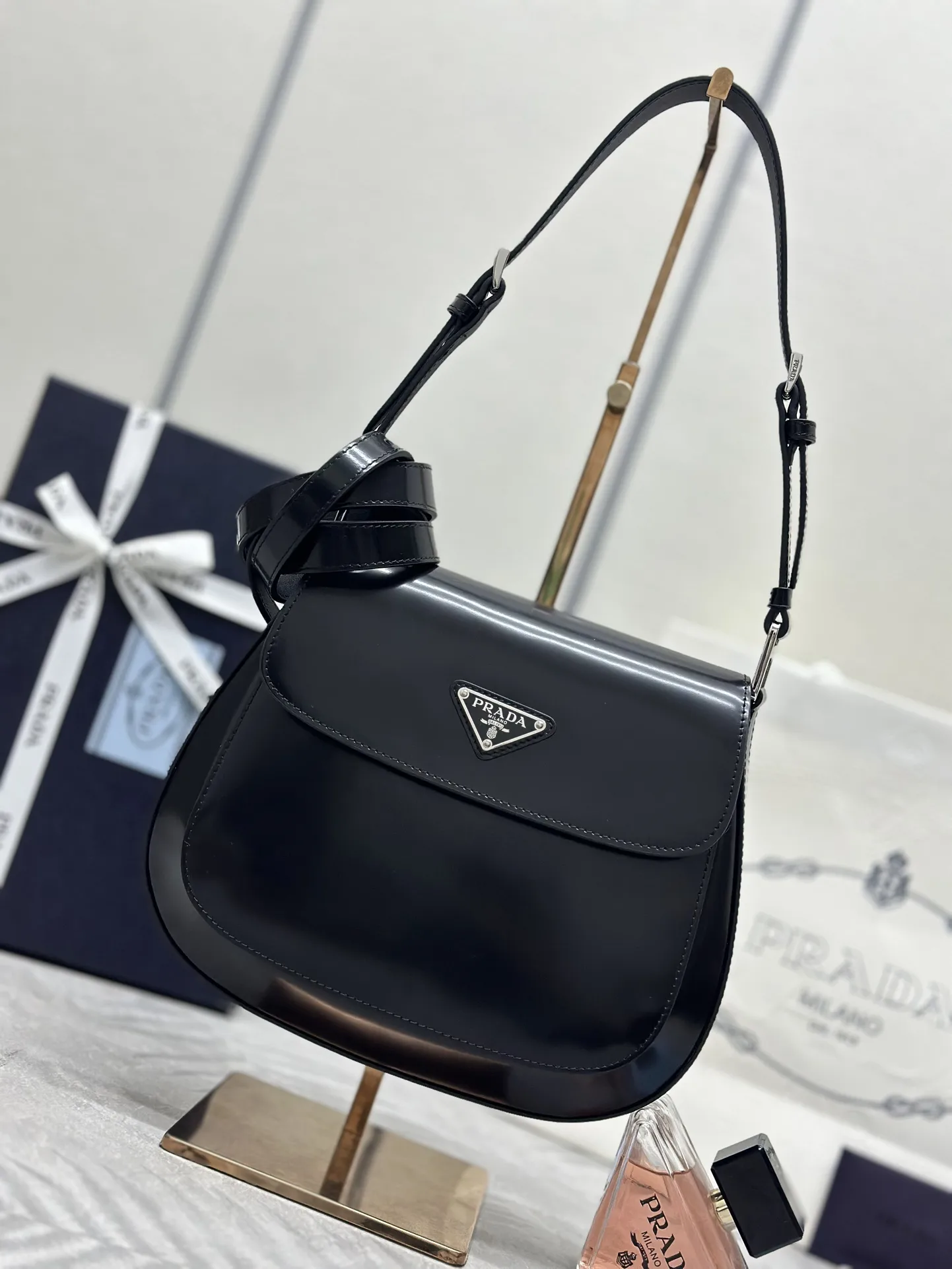 Large Flap Shoulder Bag with Dual Straps D88016248