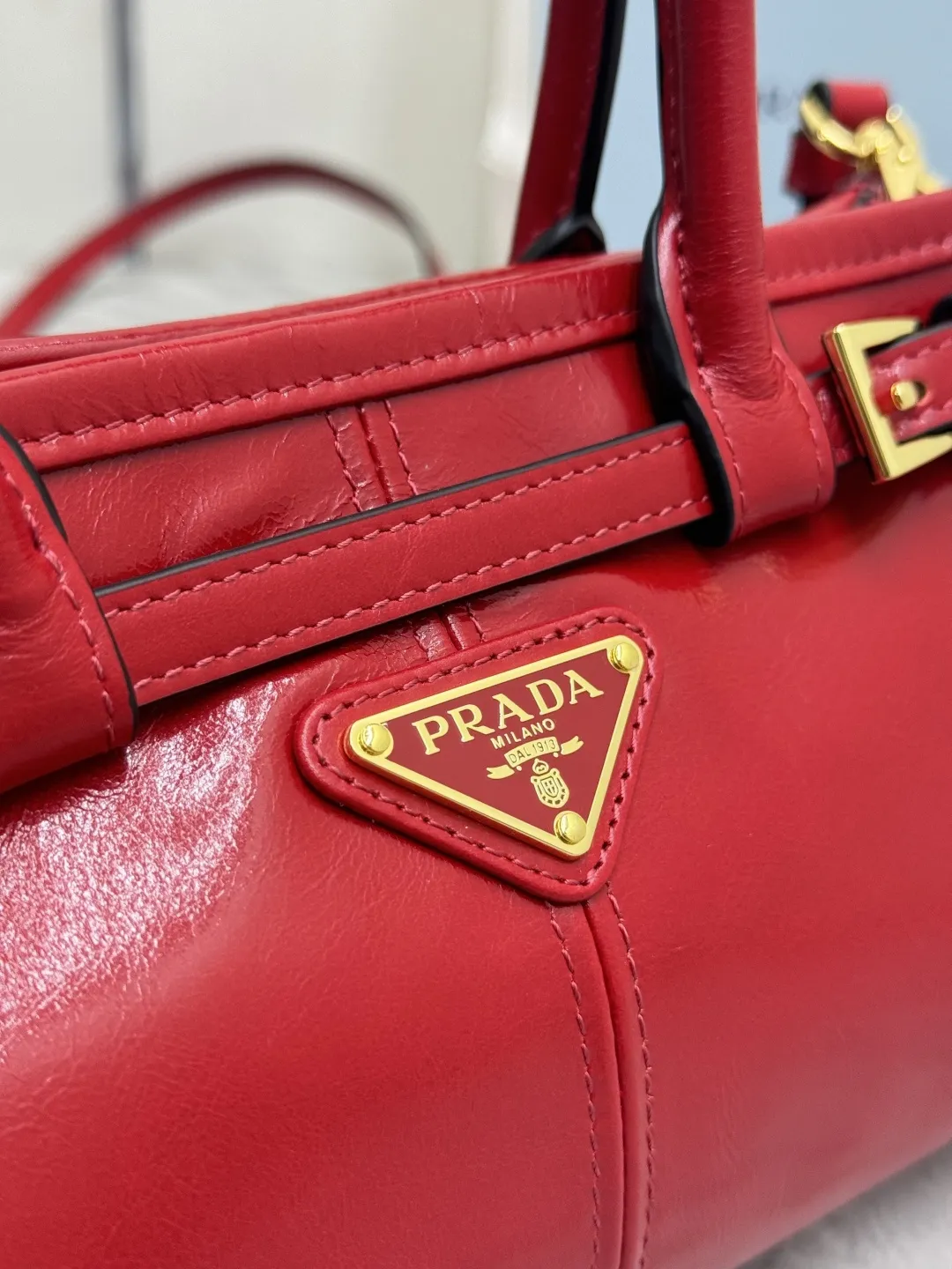 Prada Bonnie Mini Softlux Leather Top-Handle Bag D98016249 — view 7