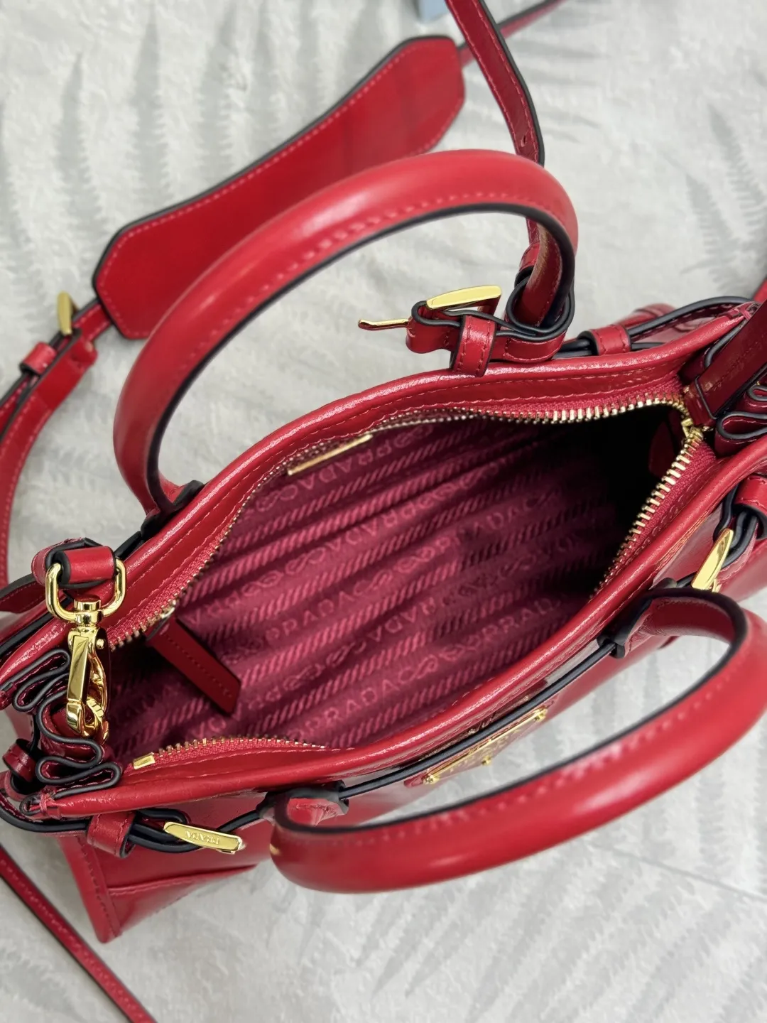 Prada Bonnie Mini Softlux Leather Top-Handle Bag D98016249 — view 8