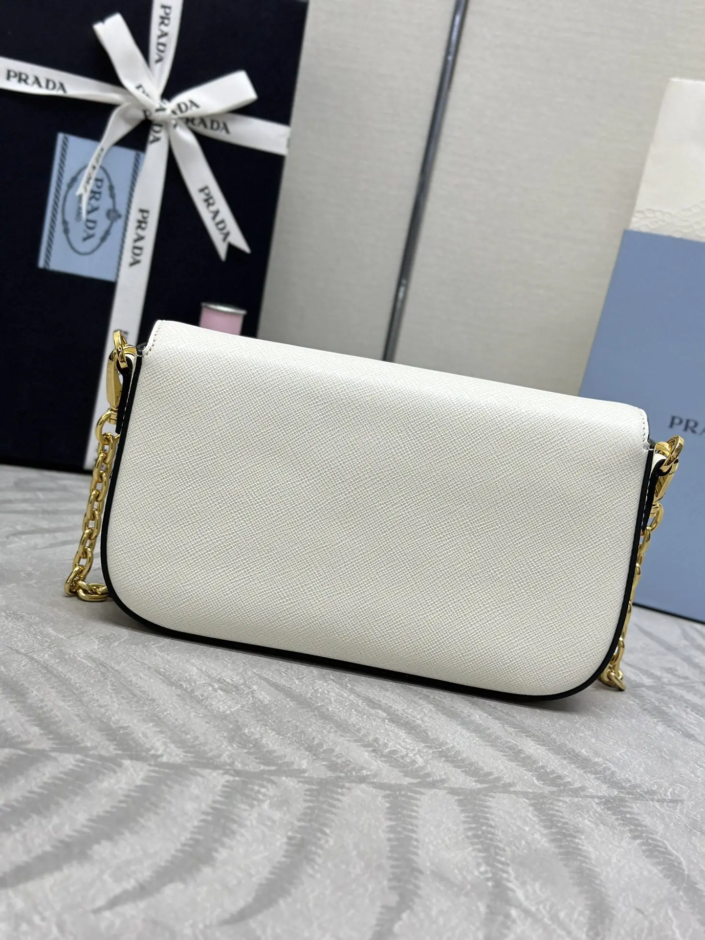 Prada Saffiano Leather Mini Shoulder Bag D84016250 — view 2