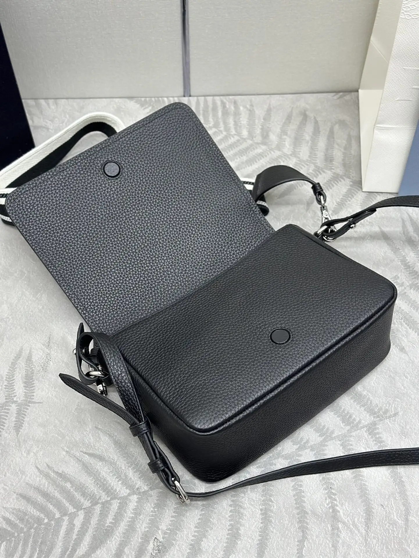 Prada Deerskin-Effect Leather Crossbody Bag D100016251 — view 6