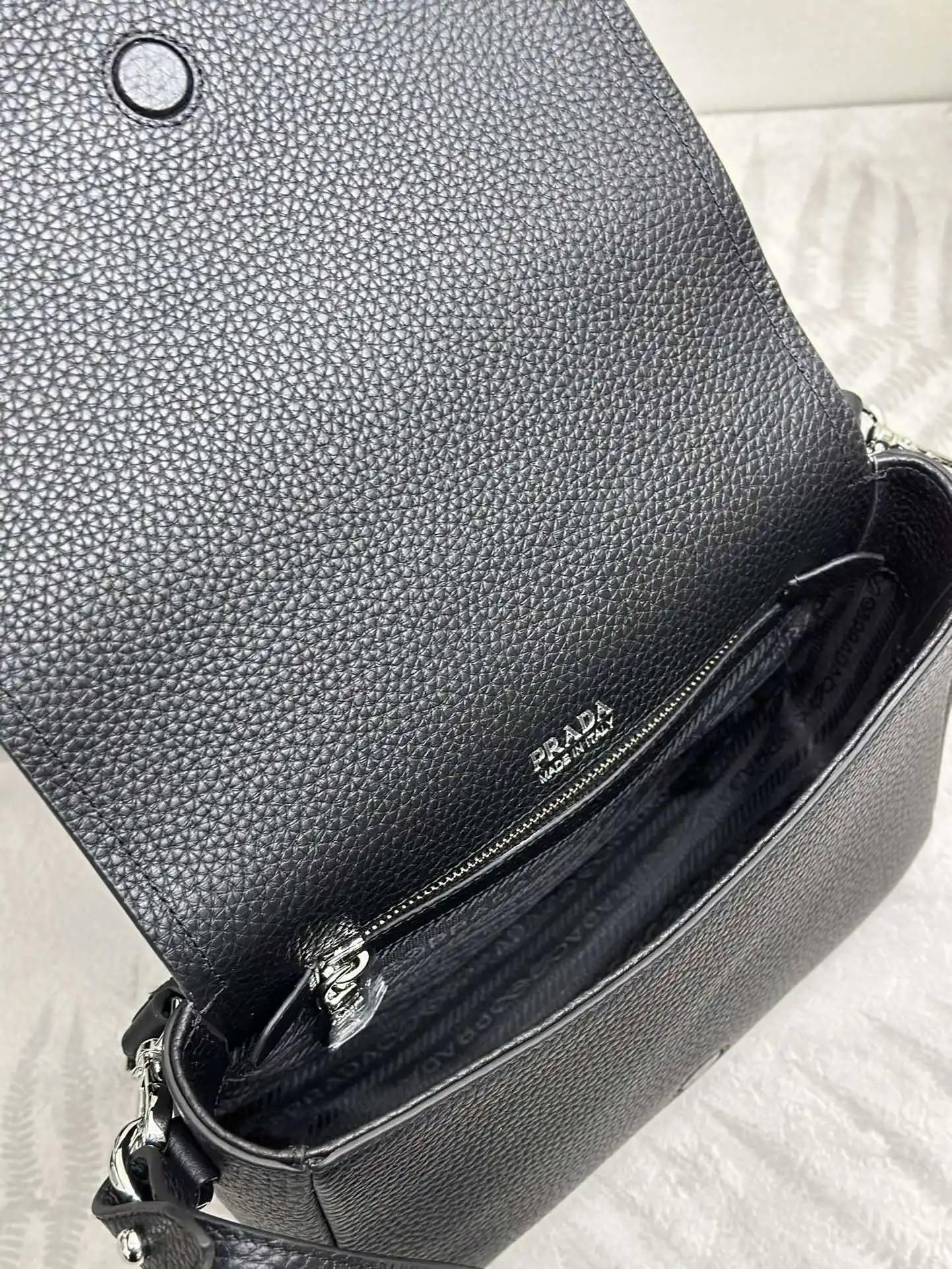 Prada Deerskin-Effect Leather Crossbody Bag D100016251 — view 7