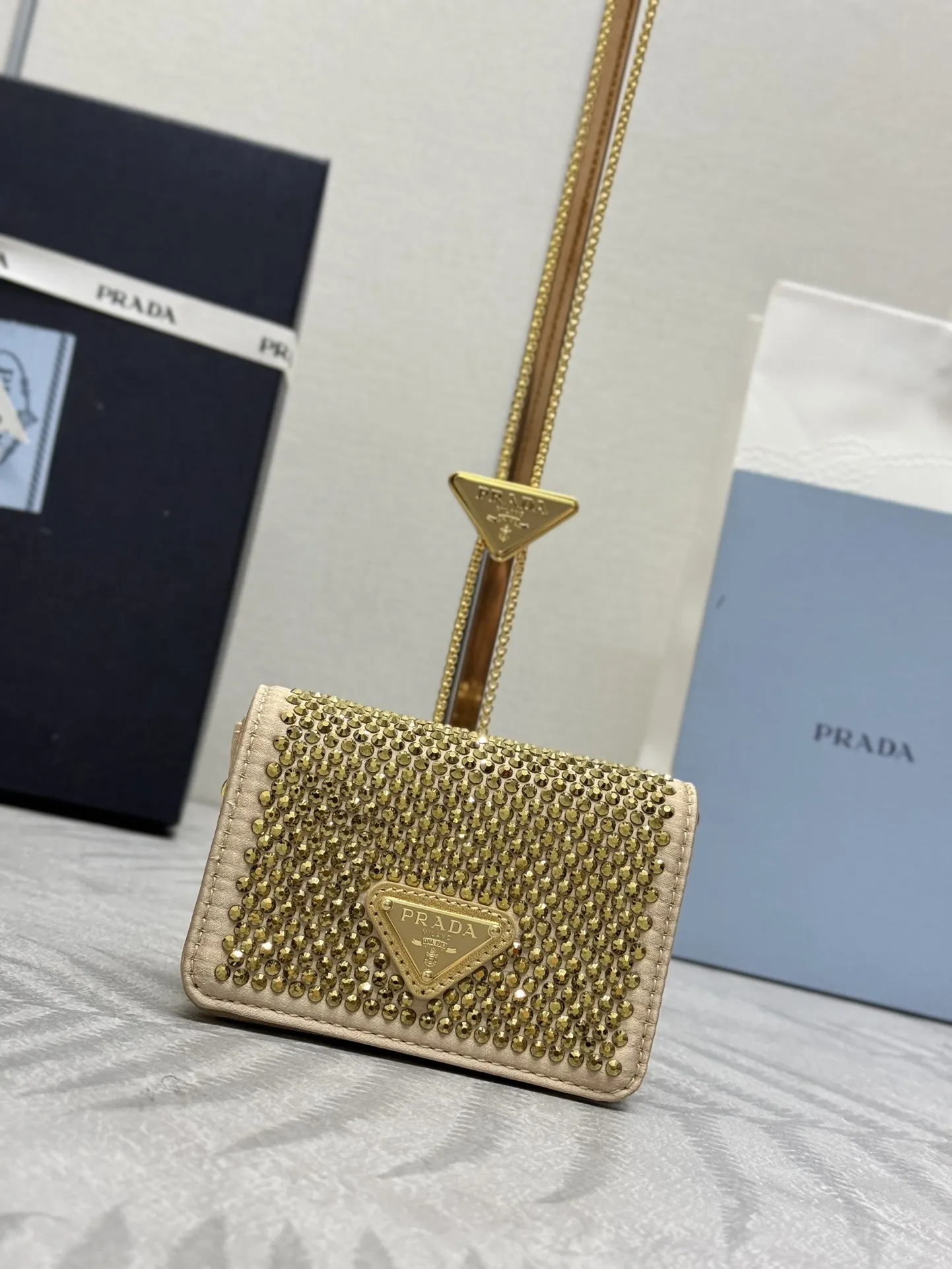 Crystal-Embellished Duchesse Mini Bag D60016253