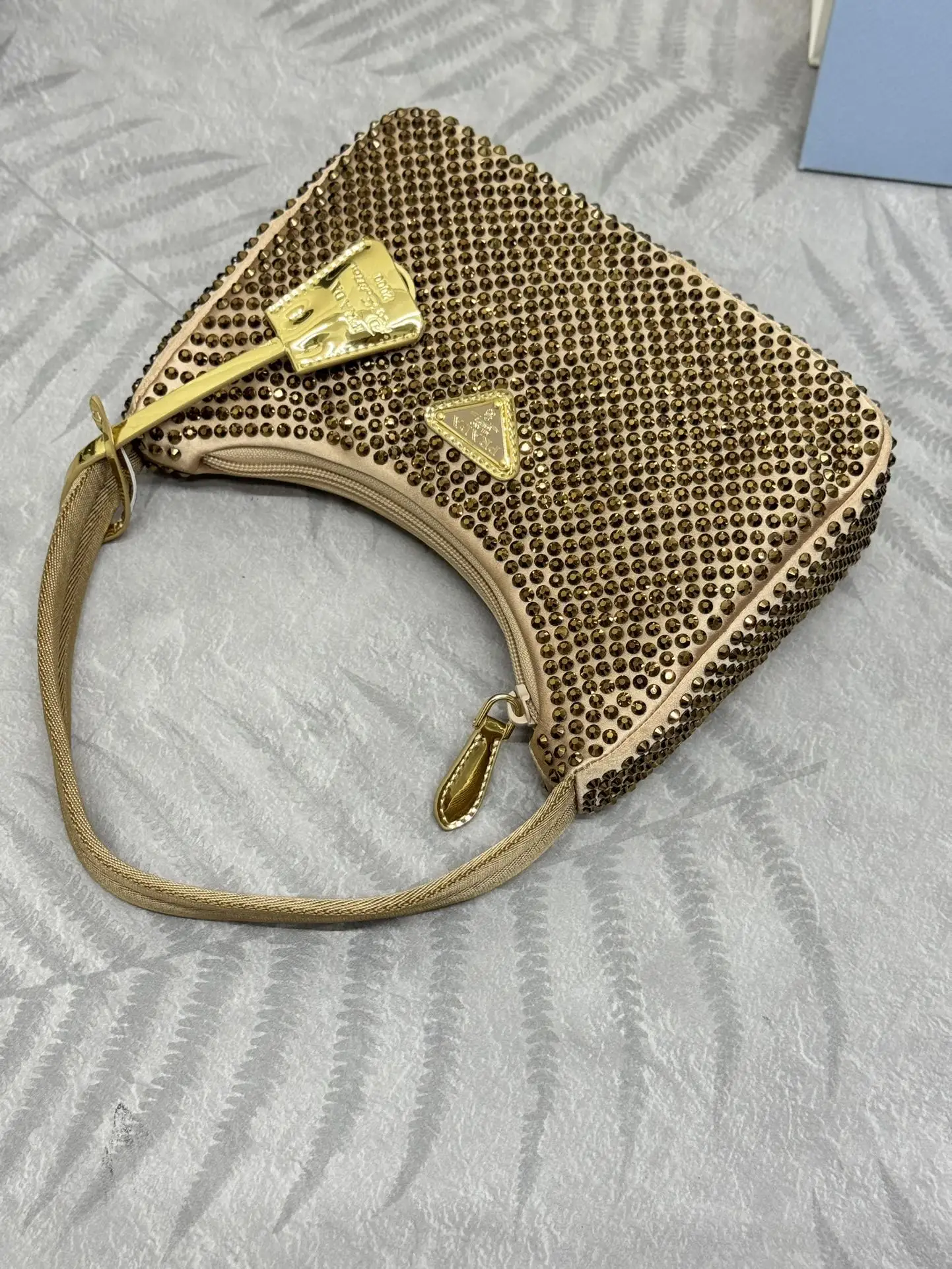 Prada Crystal-Embellished Re-Edition 2000 Hobo Bag D68016258 — view 6