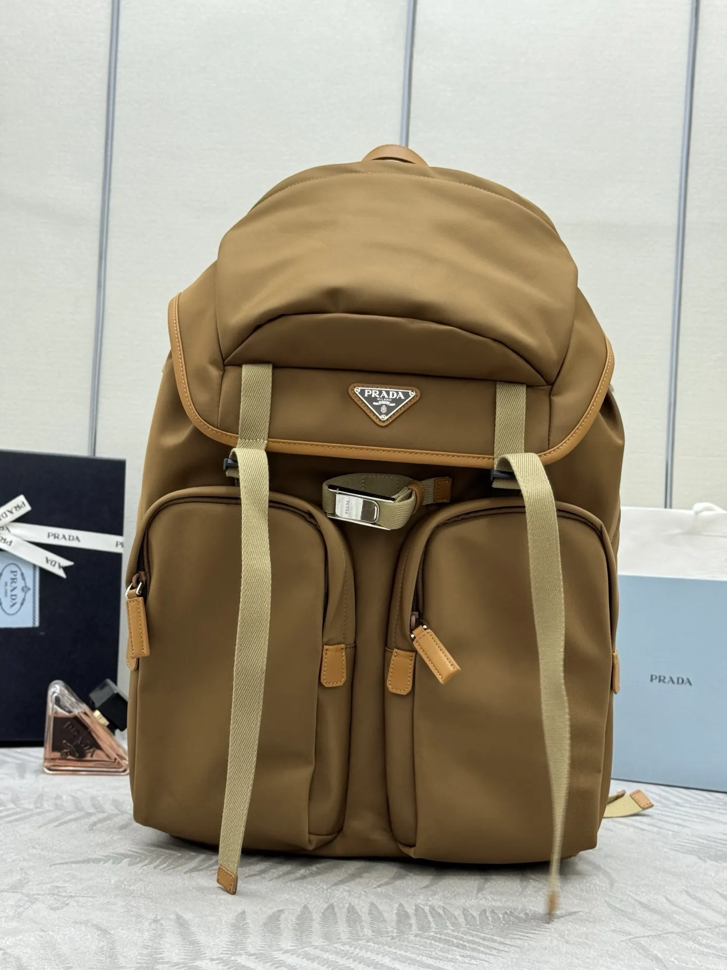 Prada Re-Nylon and Leather Backpack D103016264