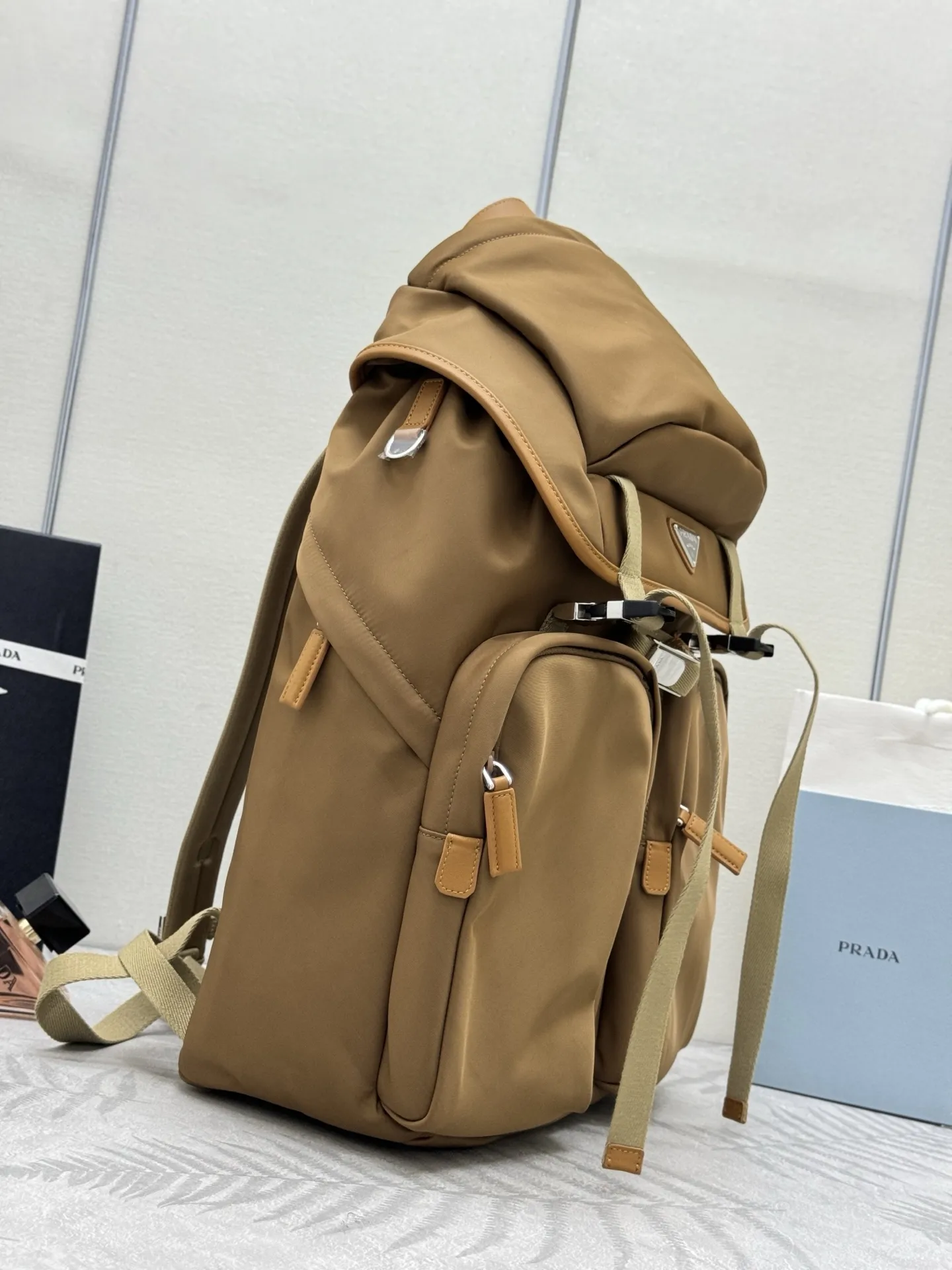Prada Re-Nylon and Leather Backpack D103016264 — view 2