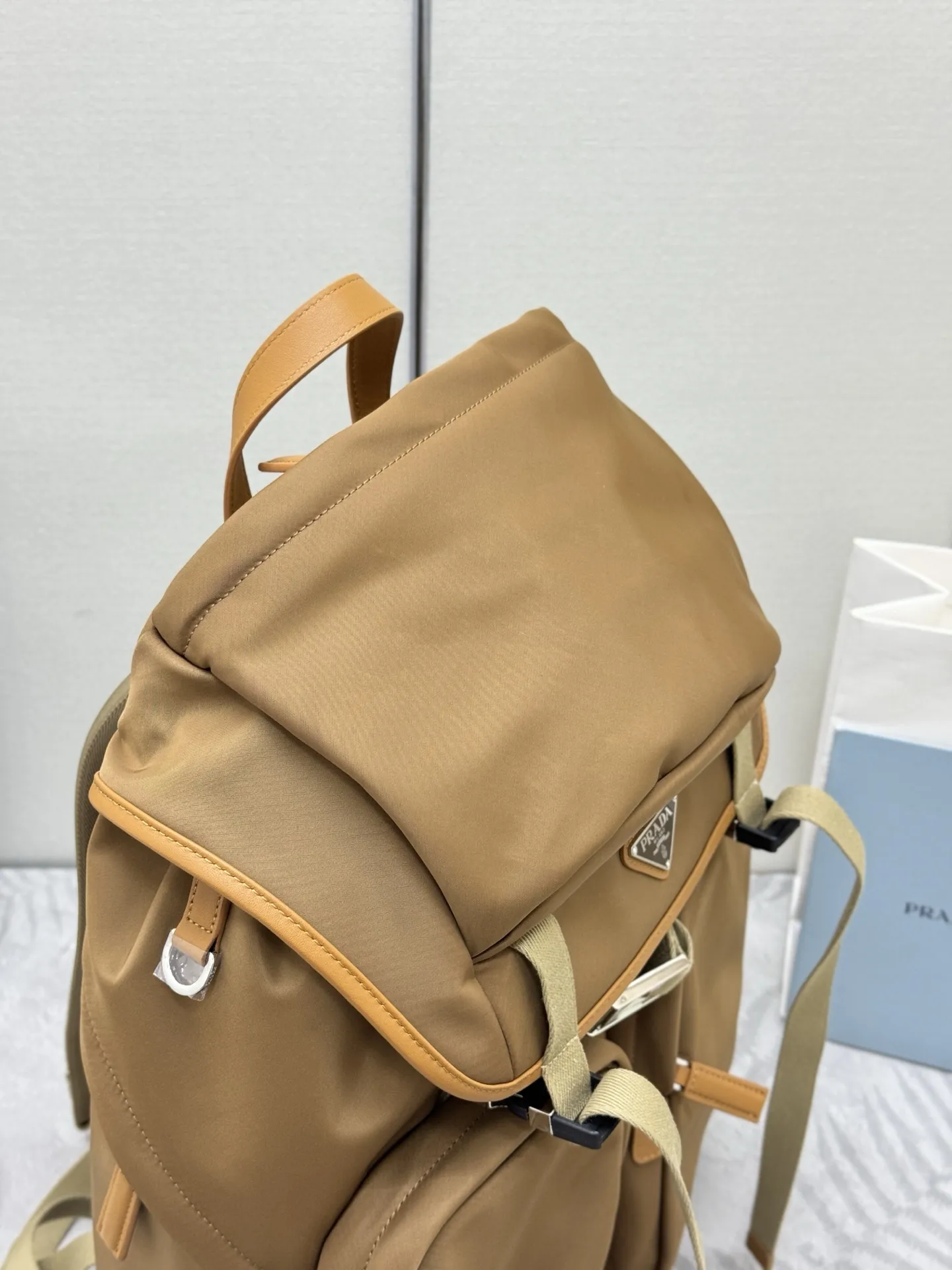 Prada Re-Nylon and Leather Backpack D103016264 — view 3