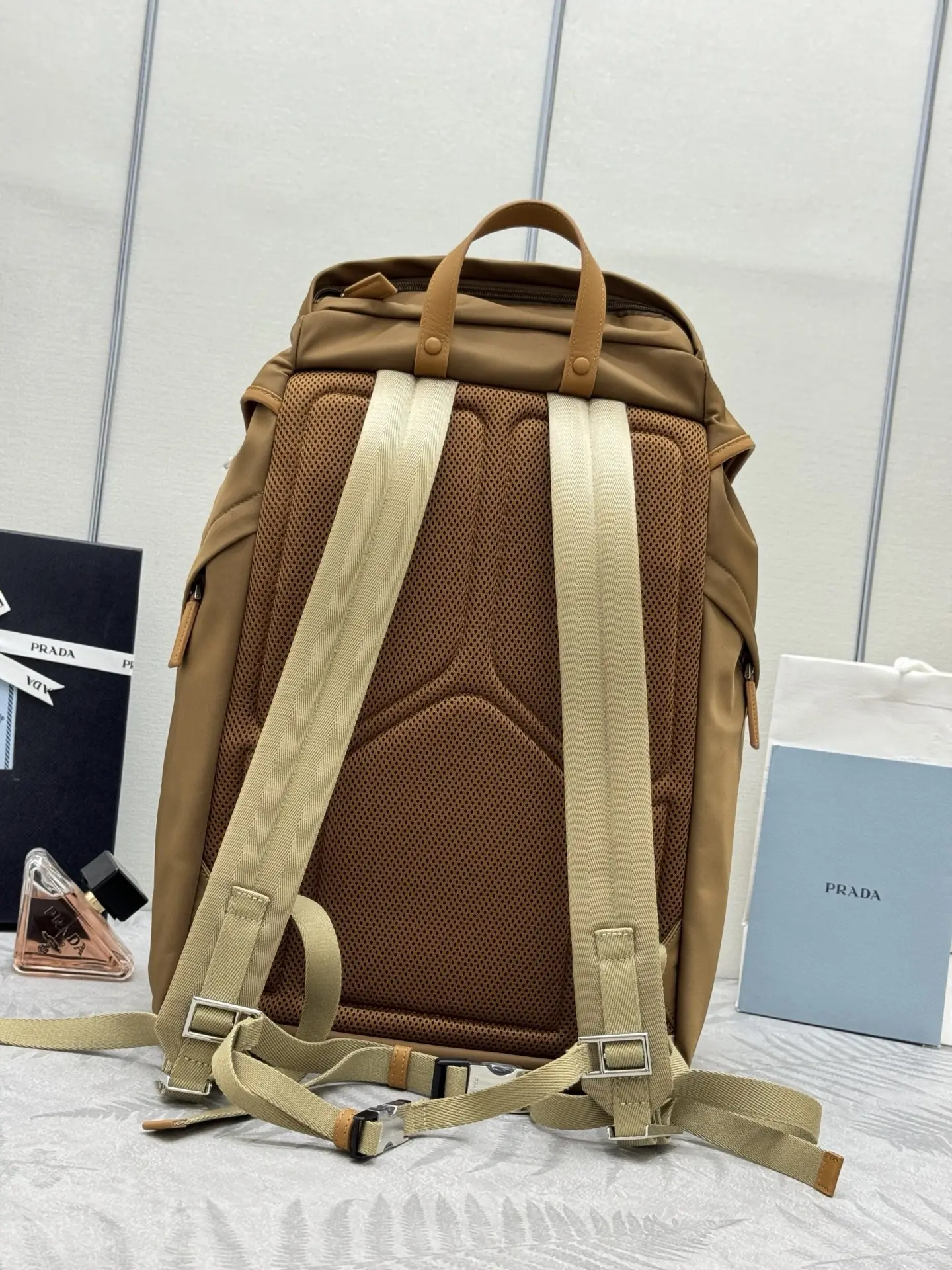 Prada Re-Nylon and Leather Backpack D103016264 — view 4