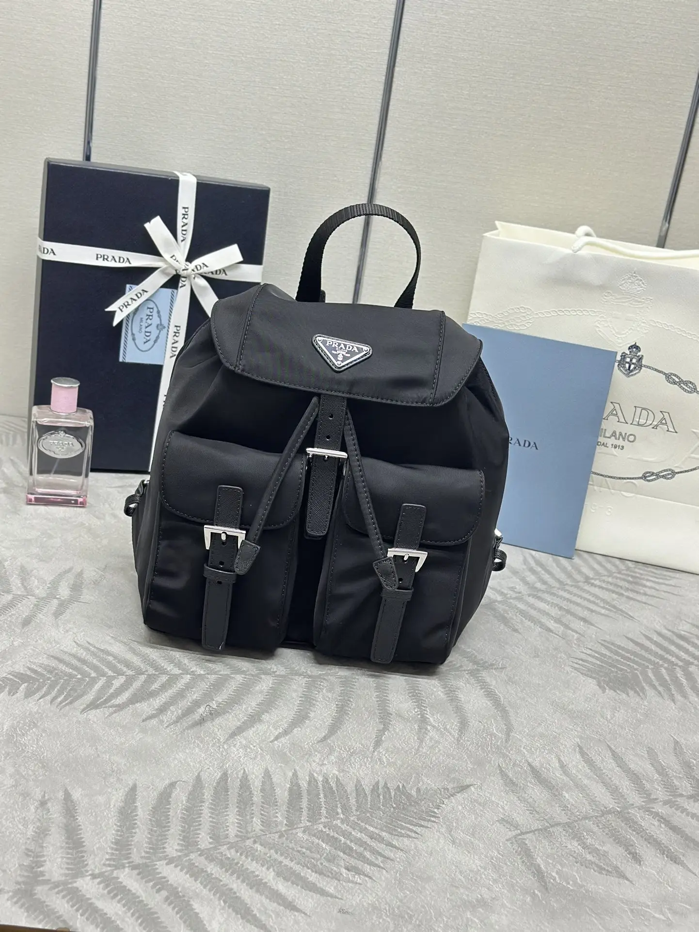 Re-Nylon Small Backpack 1BZ677 D73016265 — view 2