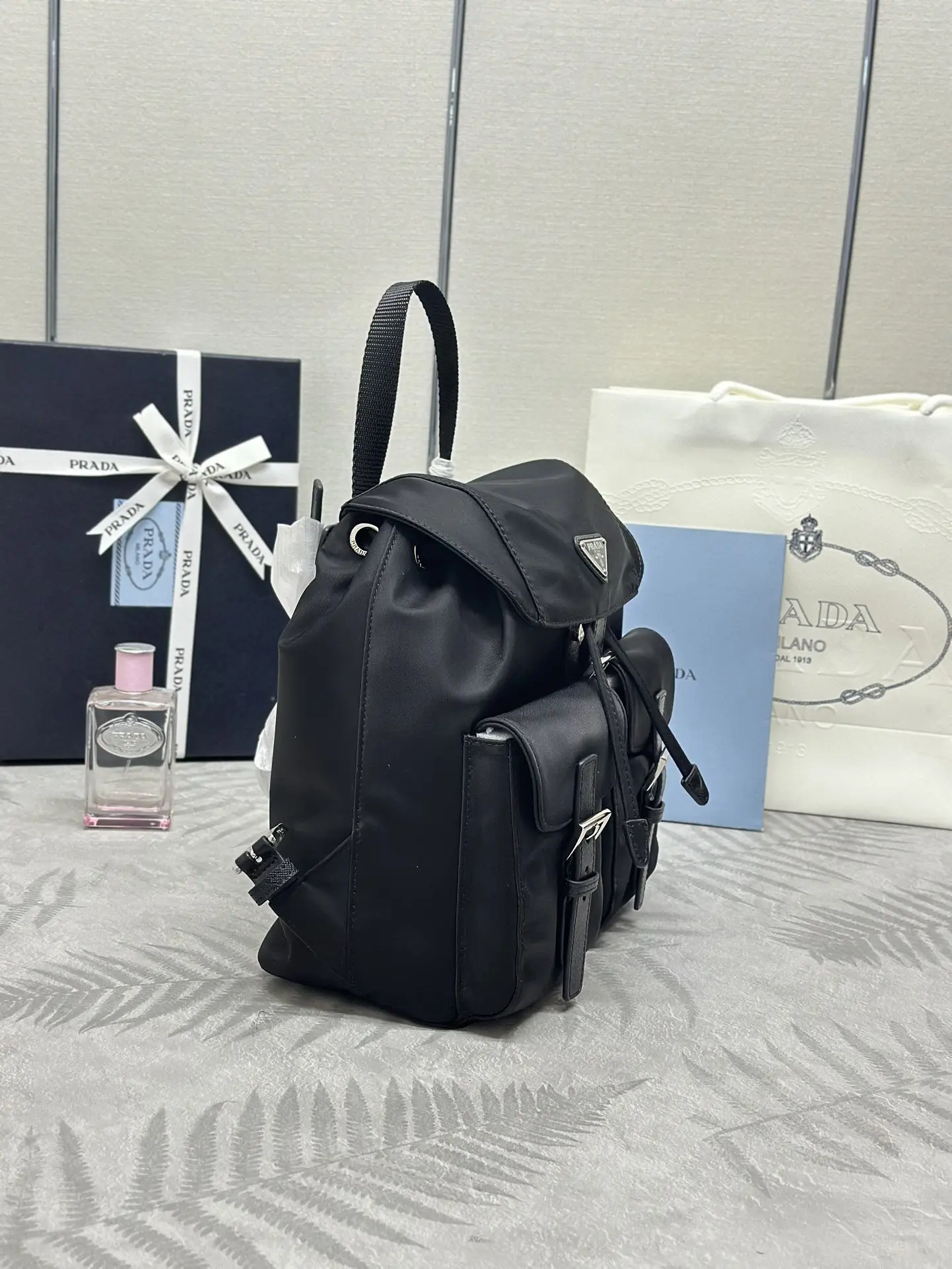 Re-Nylon Small Backpack 1BZ677 D73016265 — view 3