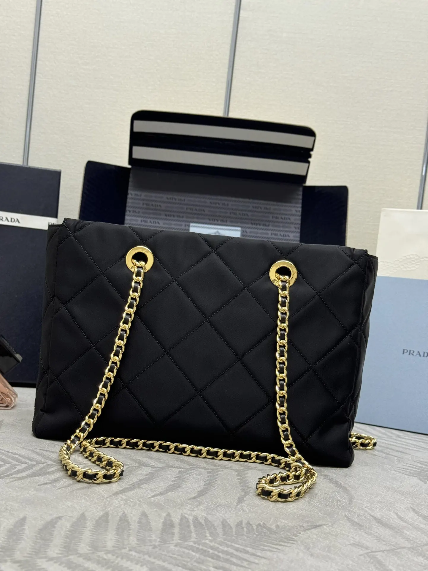 Prada Quilted Nylon Shoulder Bag 1BG529 D75016268 — view 2