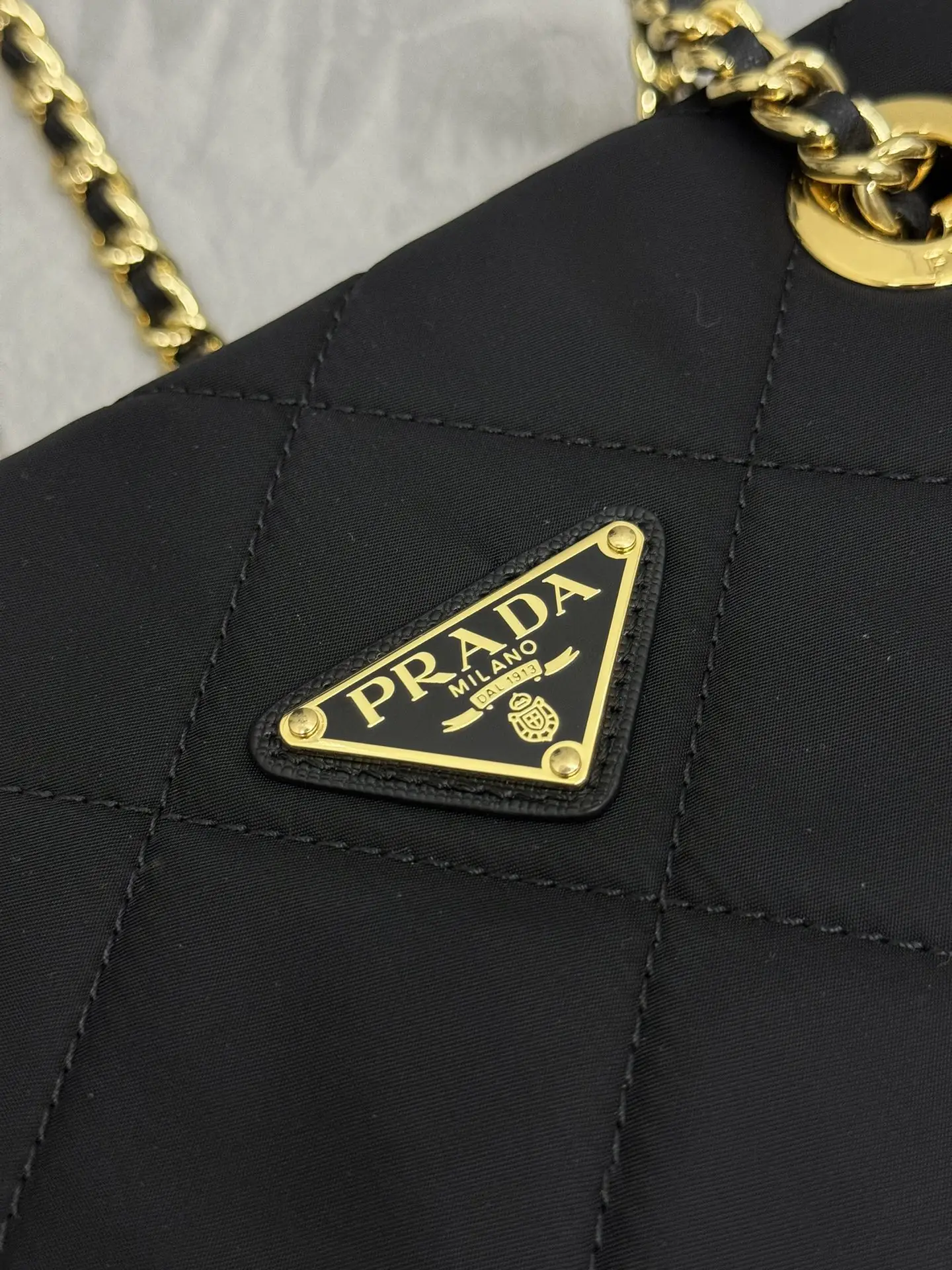 Prada Quilted Nylon Shoulder Bag 1BG529 D75016268 — view 7