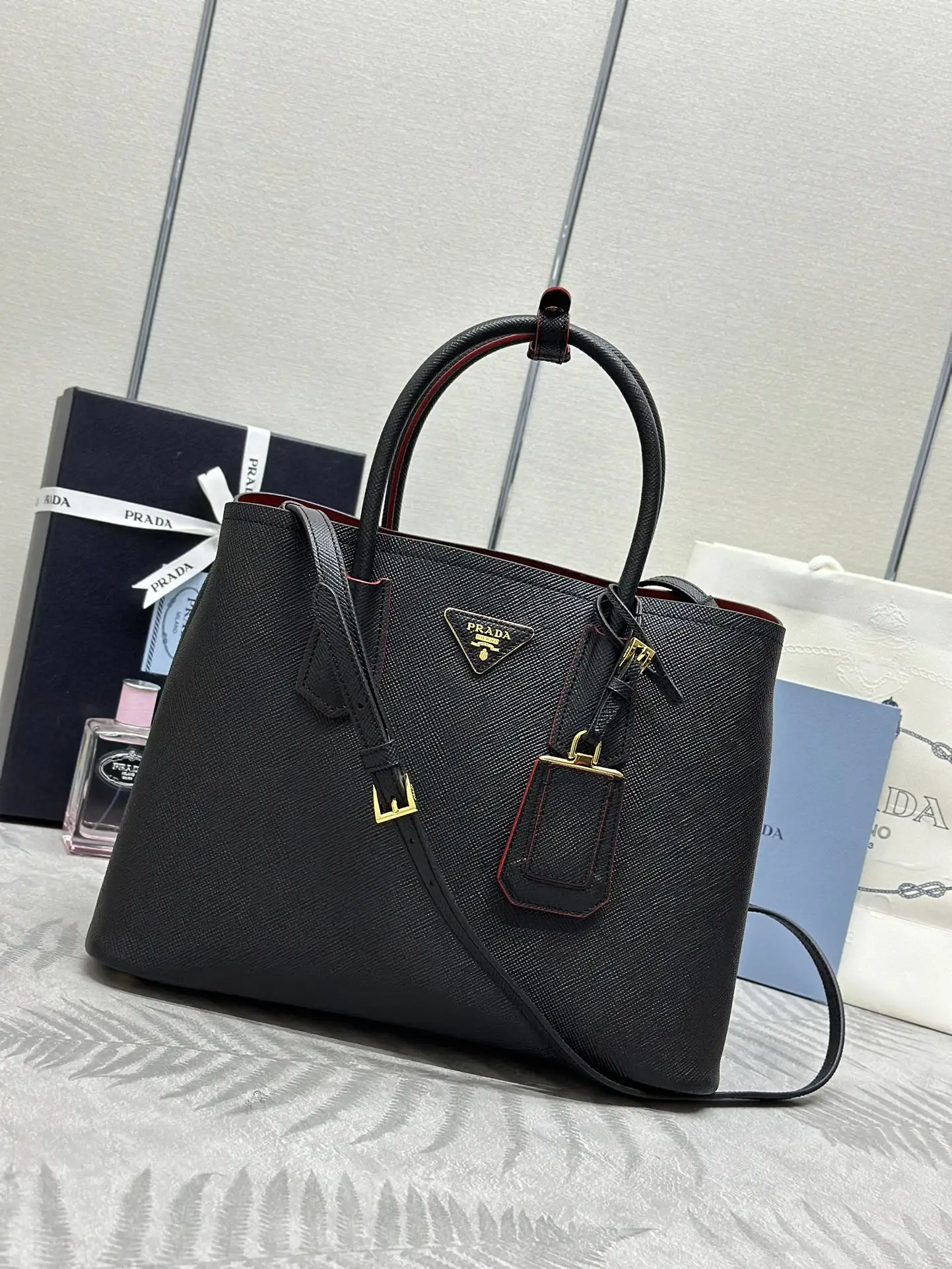 Prada Saffiano Leather Tote Bag D110016270