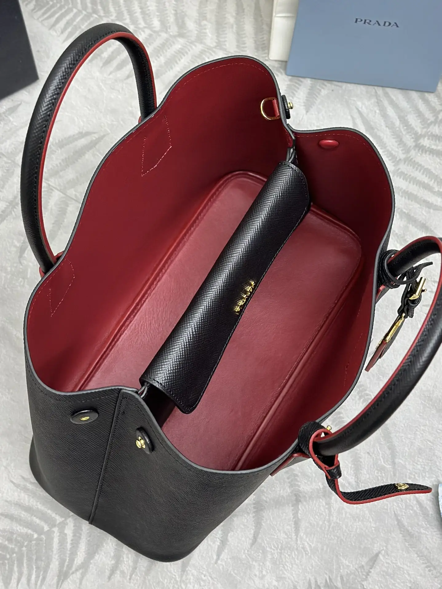 Prada Saffiano Leather Tote Bag D110016270 — view 7