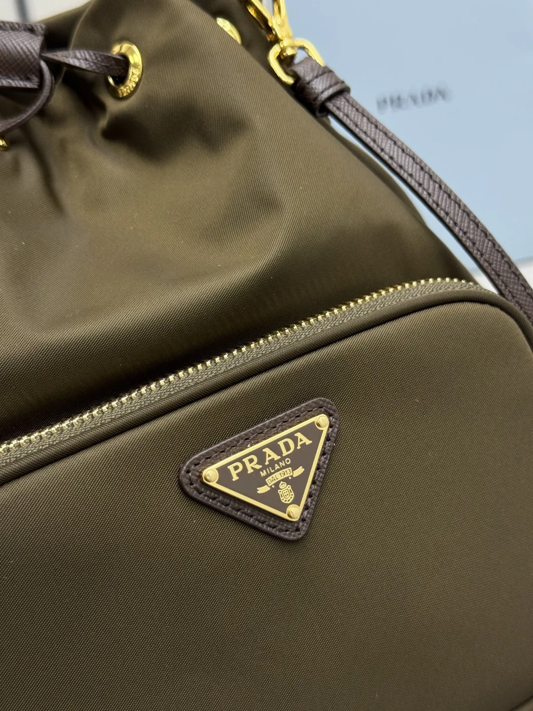 Prada Nylon Drawstring Bucket Bag D63016272 — view 7