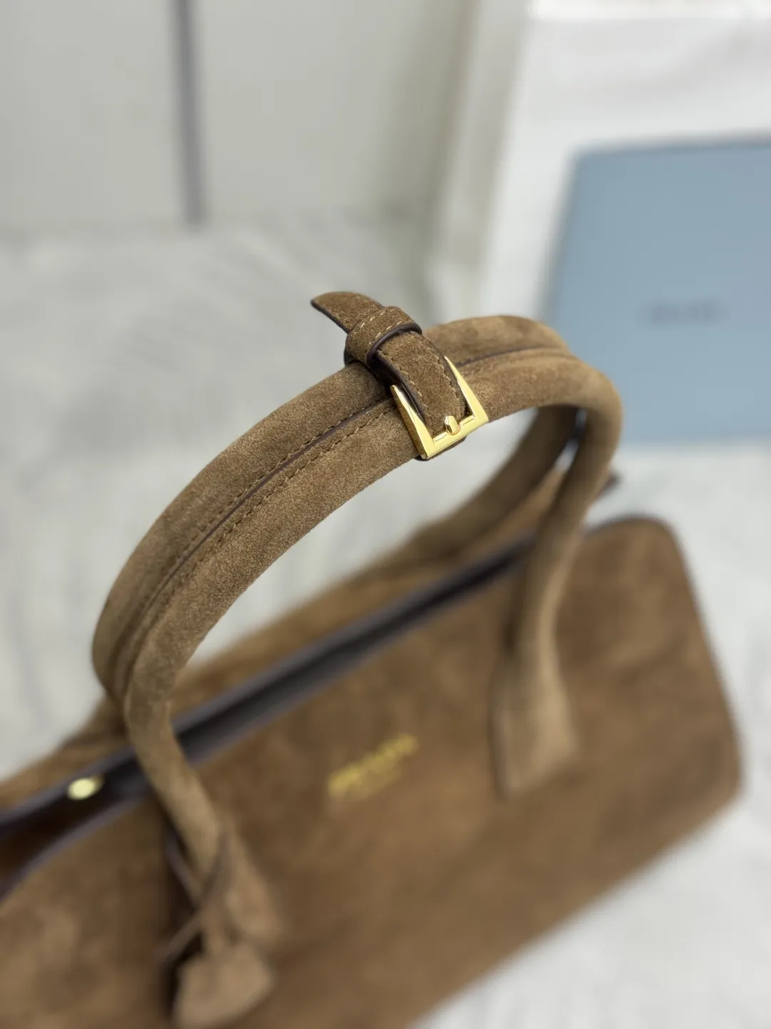 Suede Top-Handle Tote Bag D95016273 — view 5