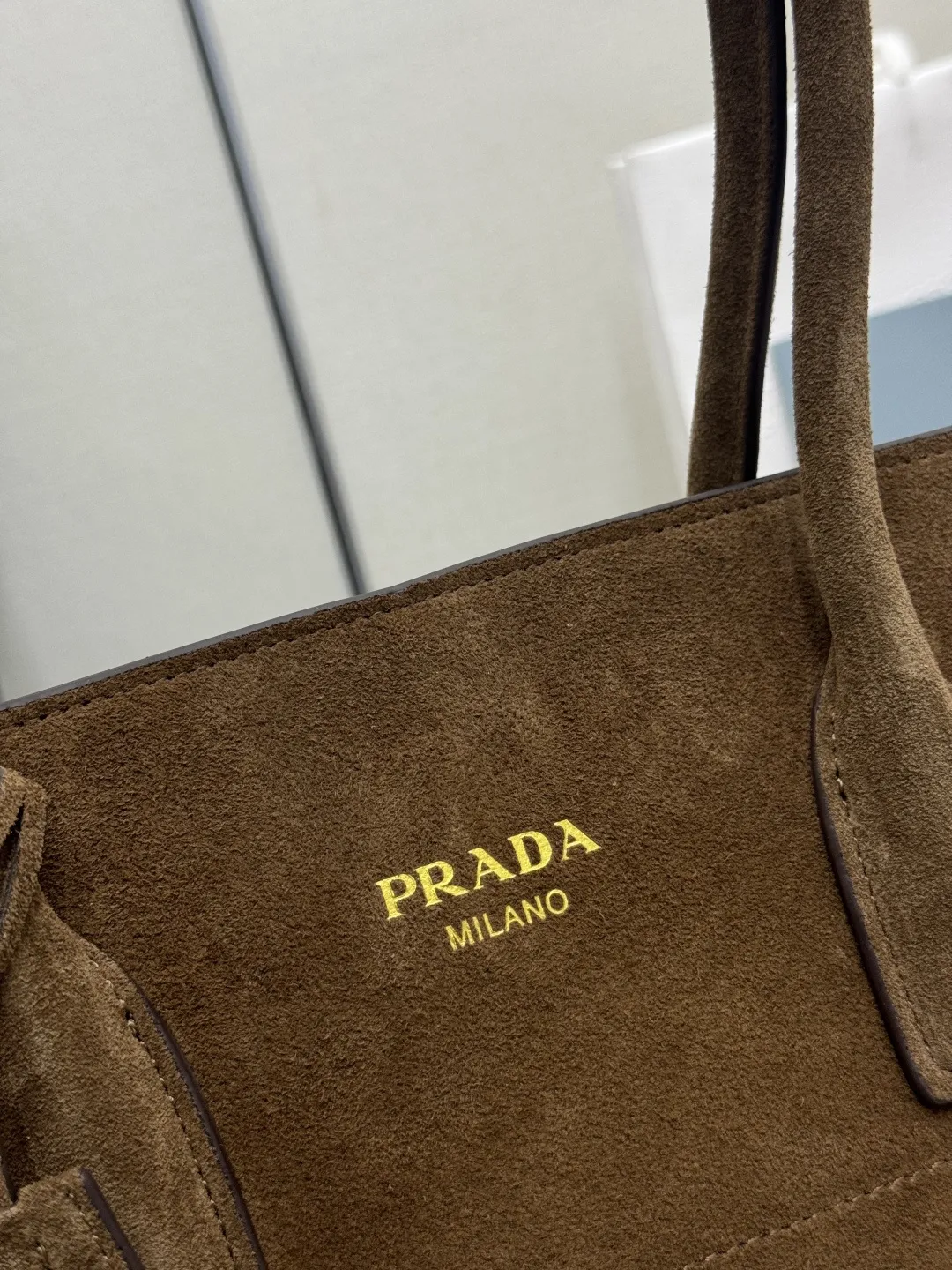 Suede Top-Handle Tote Bag D95016273 — view 7