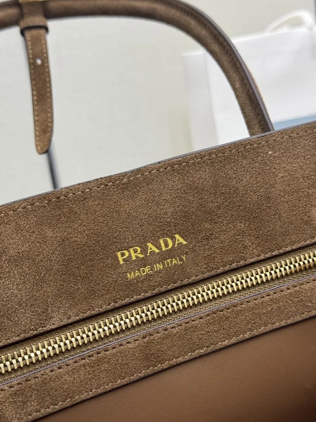Suede Top-Handle Tote Bag D95016273 — view 9