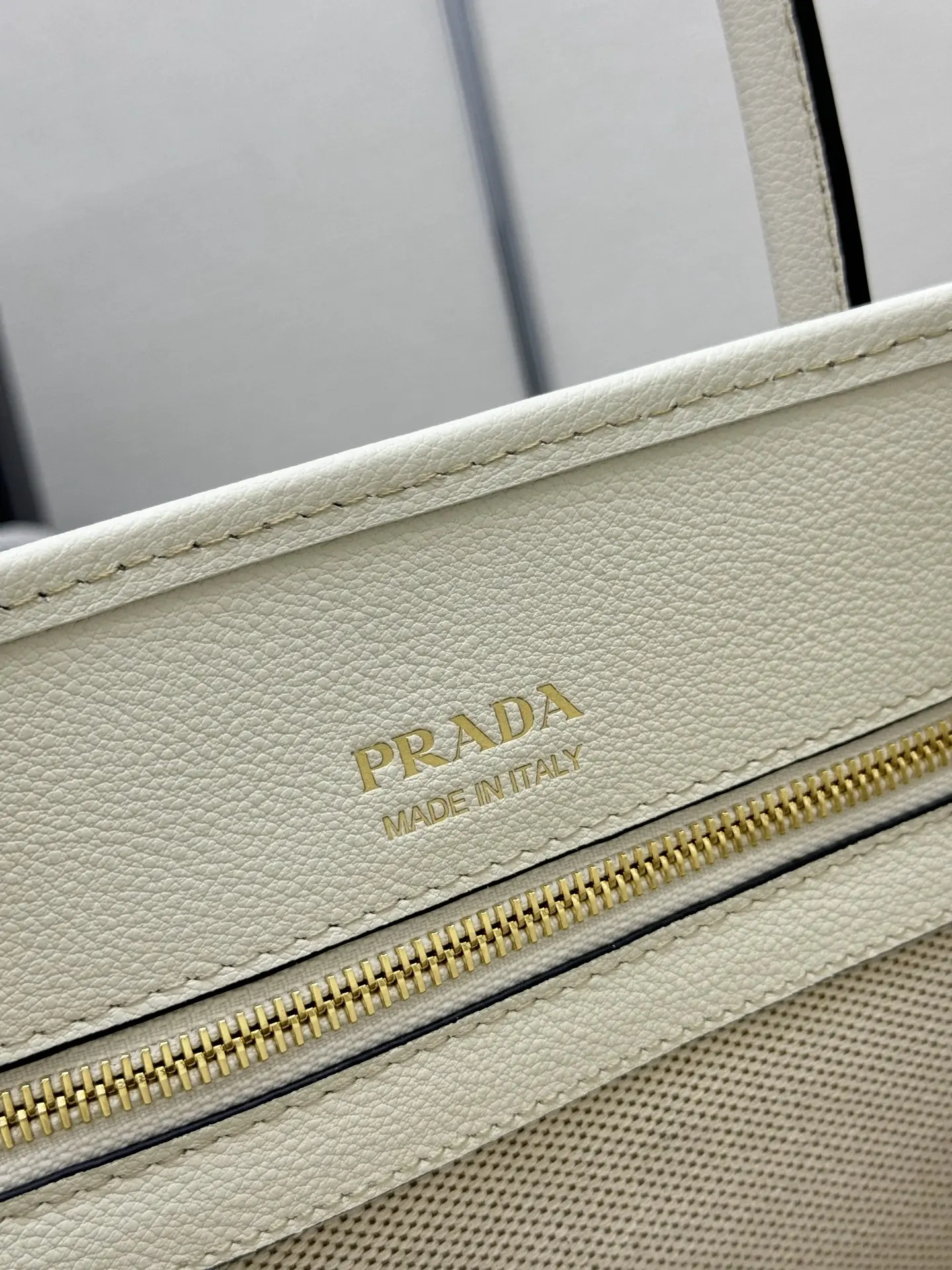 Prada 1BG572 Linen Blend Tote Bag D90016274 — view 9