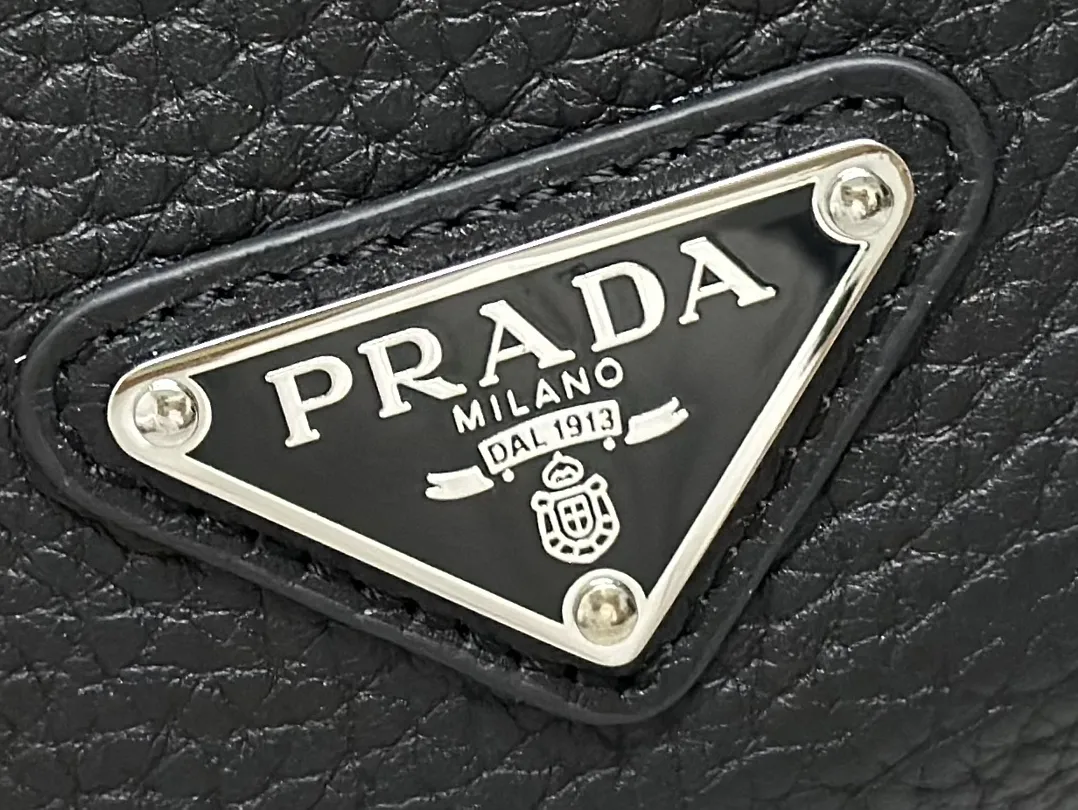 Prada Triangle Logo Leather Shoulder Bag D99016276 — view 7