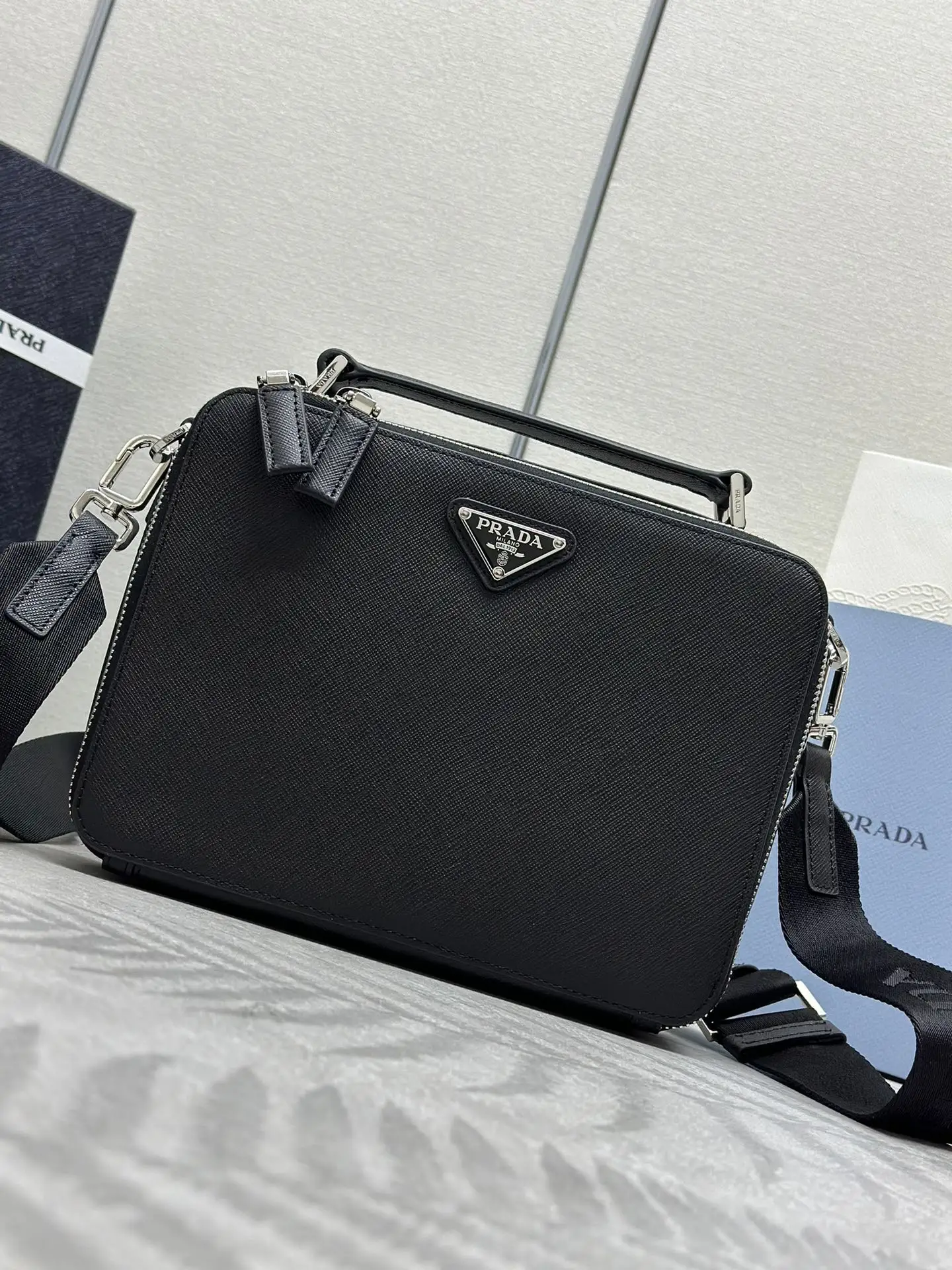 Saffiano Leather Brique Camera Bag D89016277