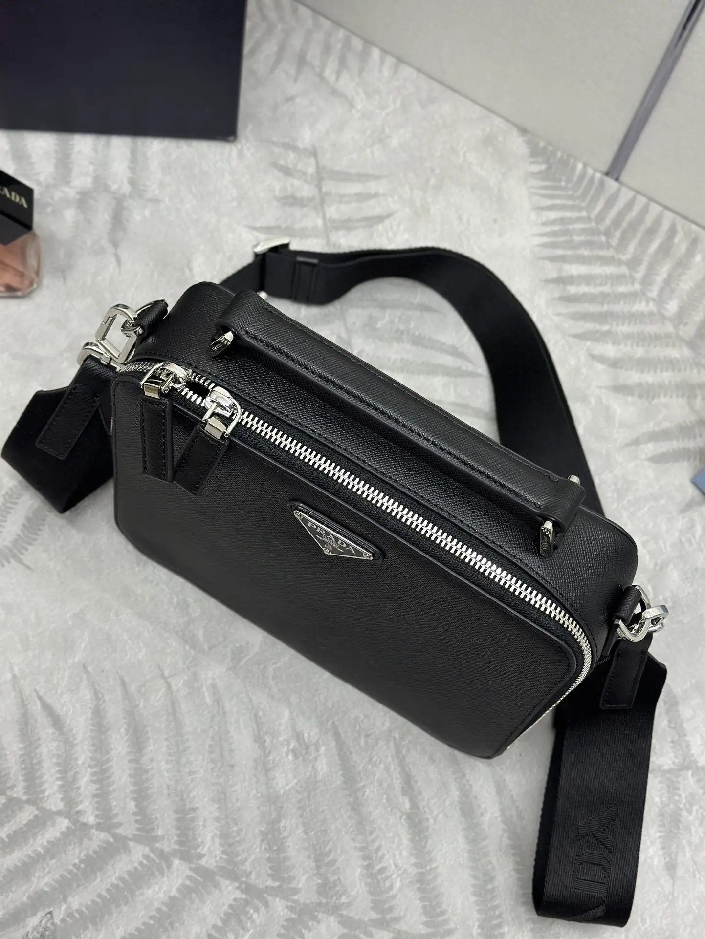 Saffiano Leather Brique Camera Bag D89016277 — view 2