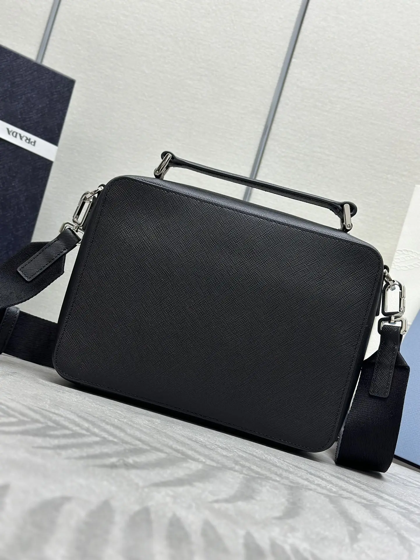Saffiano Leather Brique Camera Bag D89016277 — view 3