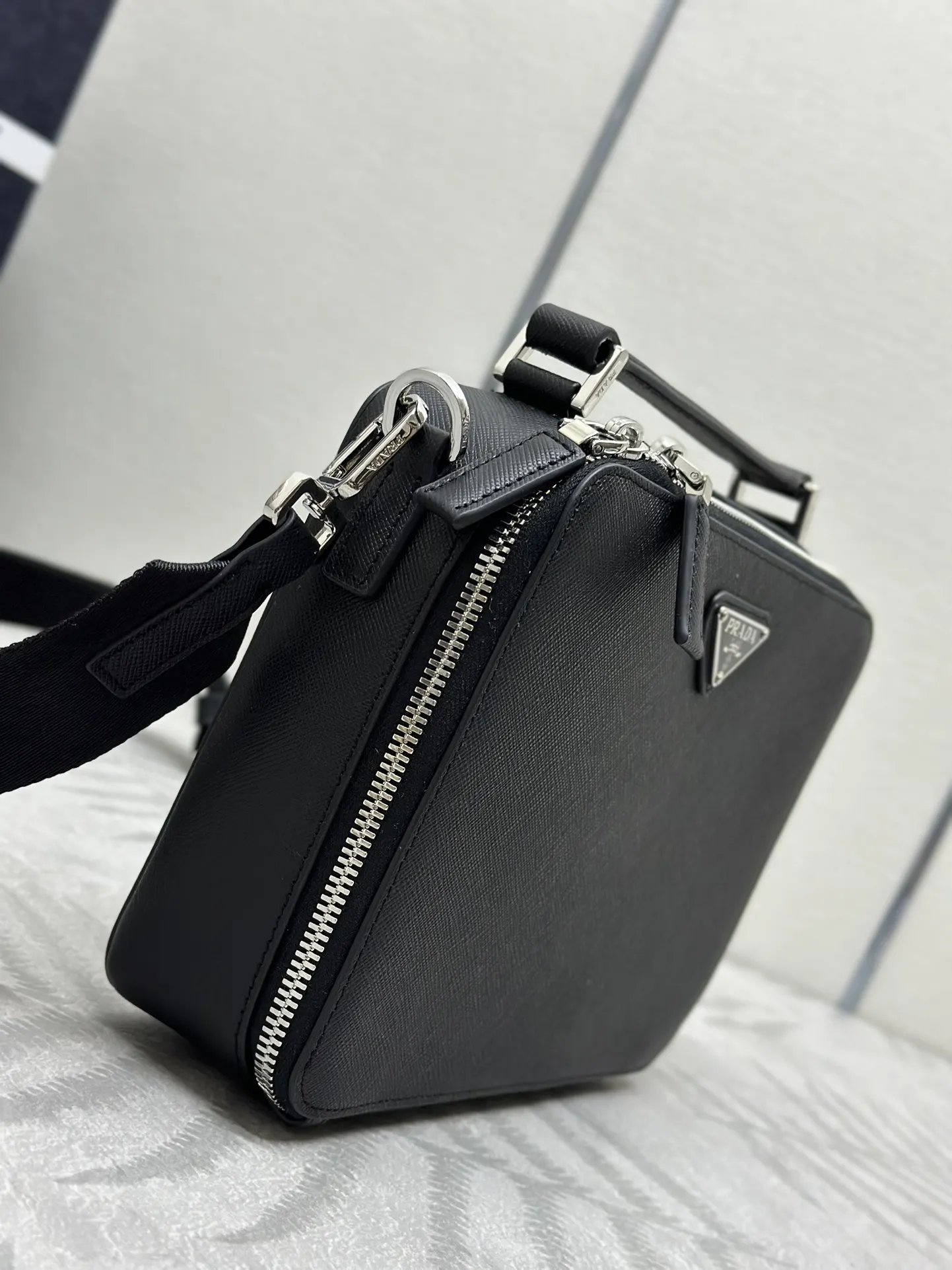 Saffiano Leather Brique Camera Bag D89016277 — view 5