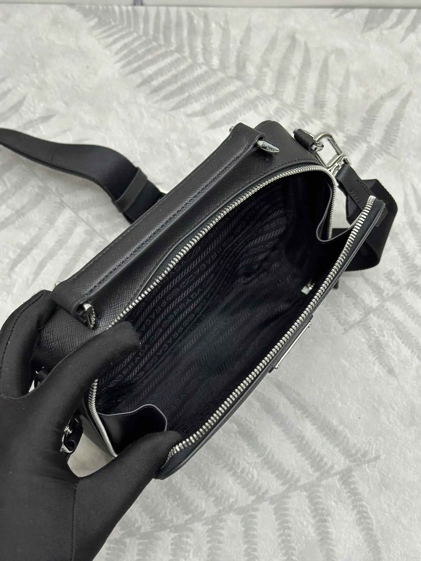 Saffiano Leather Brique Camera Bag D89016277 — view 6