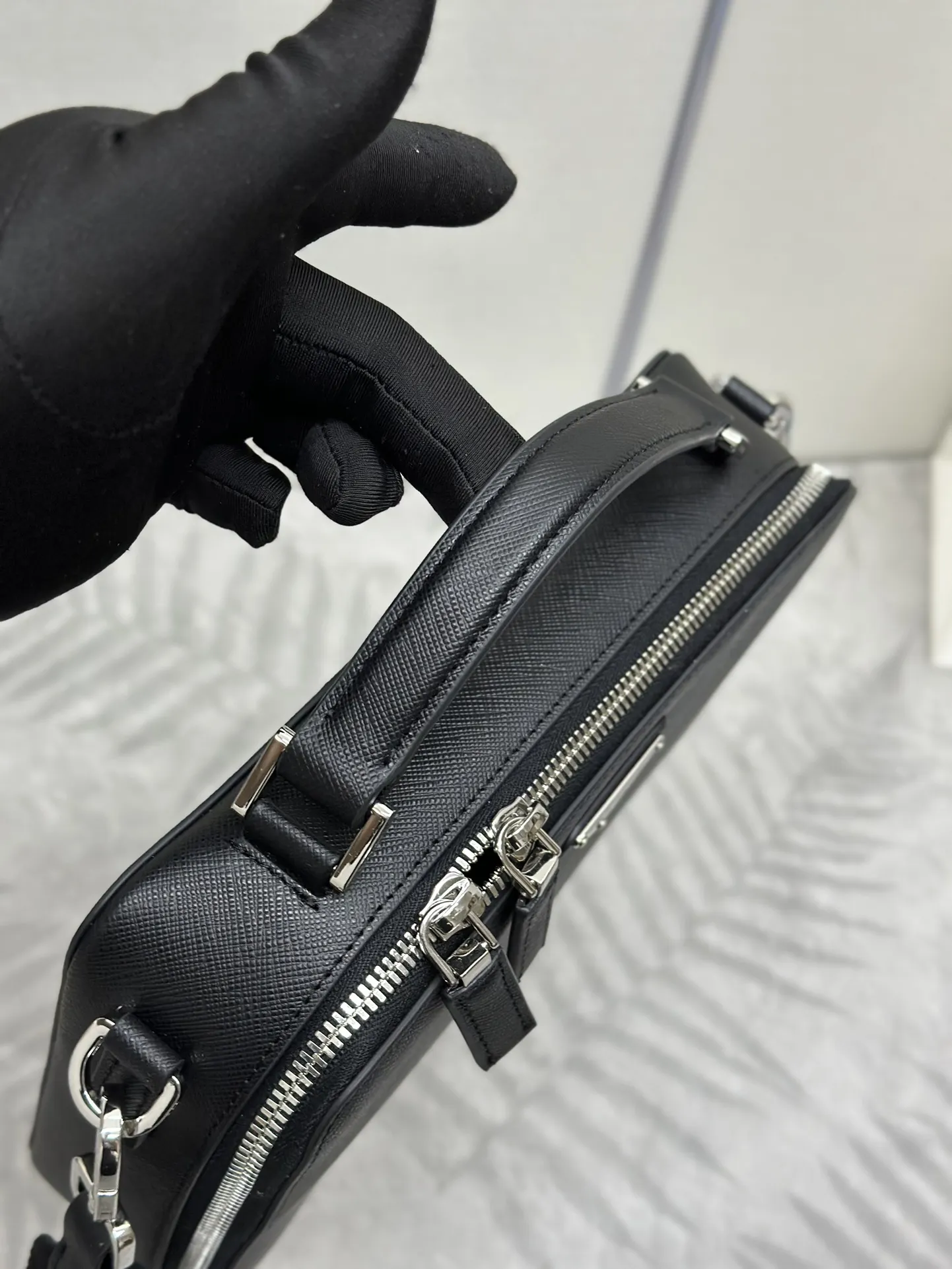 Saffiano Leather Brique Camera Bag D89016277 — view 8