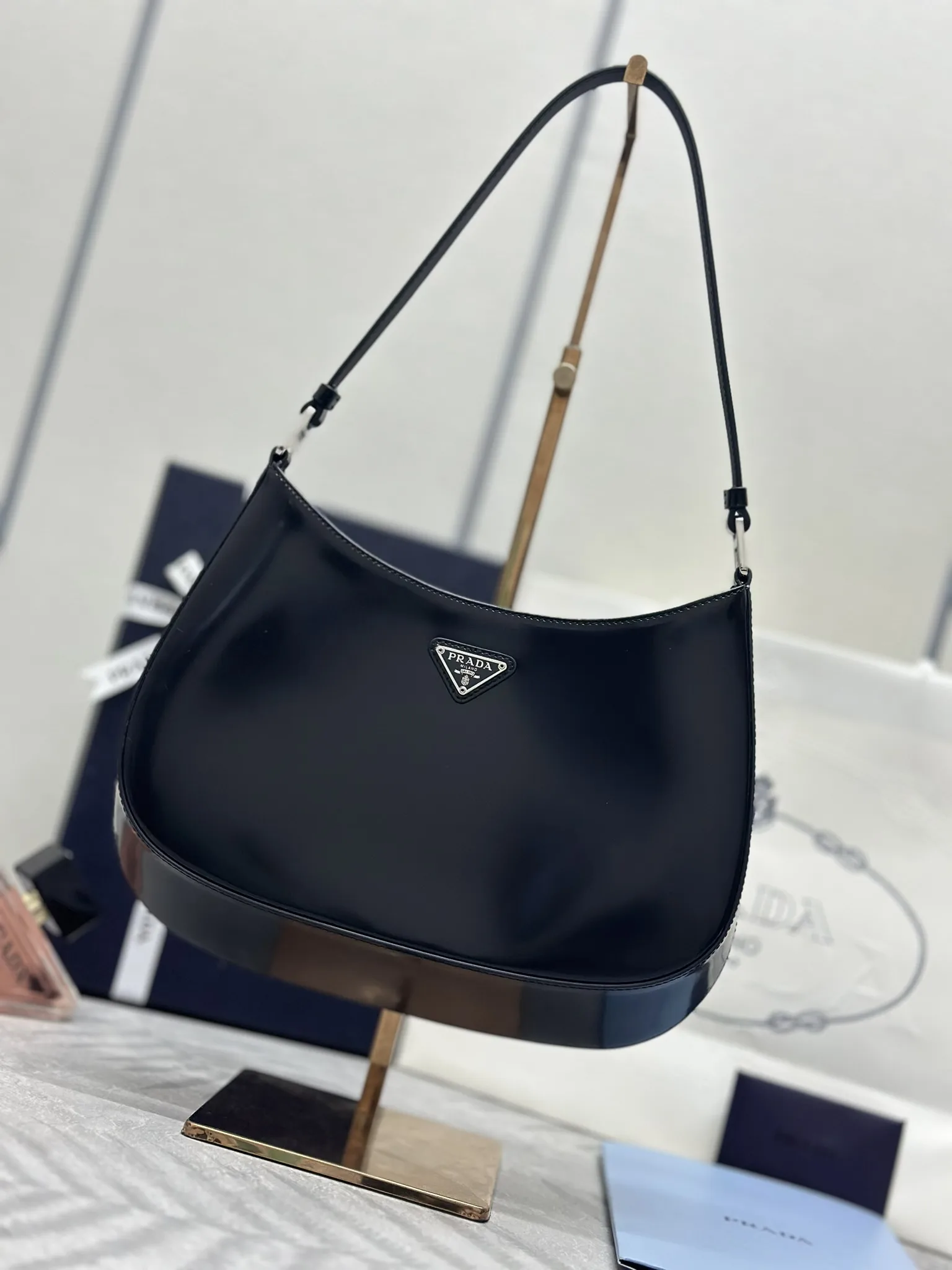 Prada 1BC499 Leather Shoulder Bag D82016280