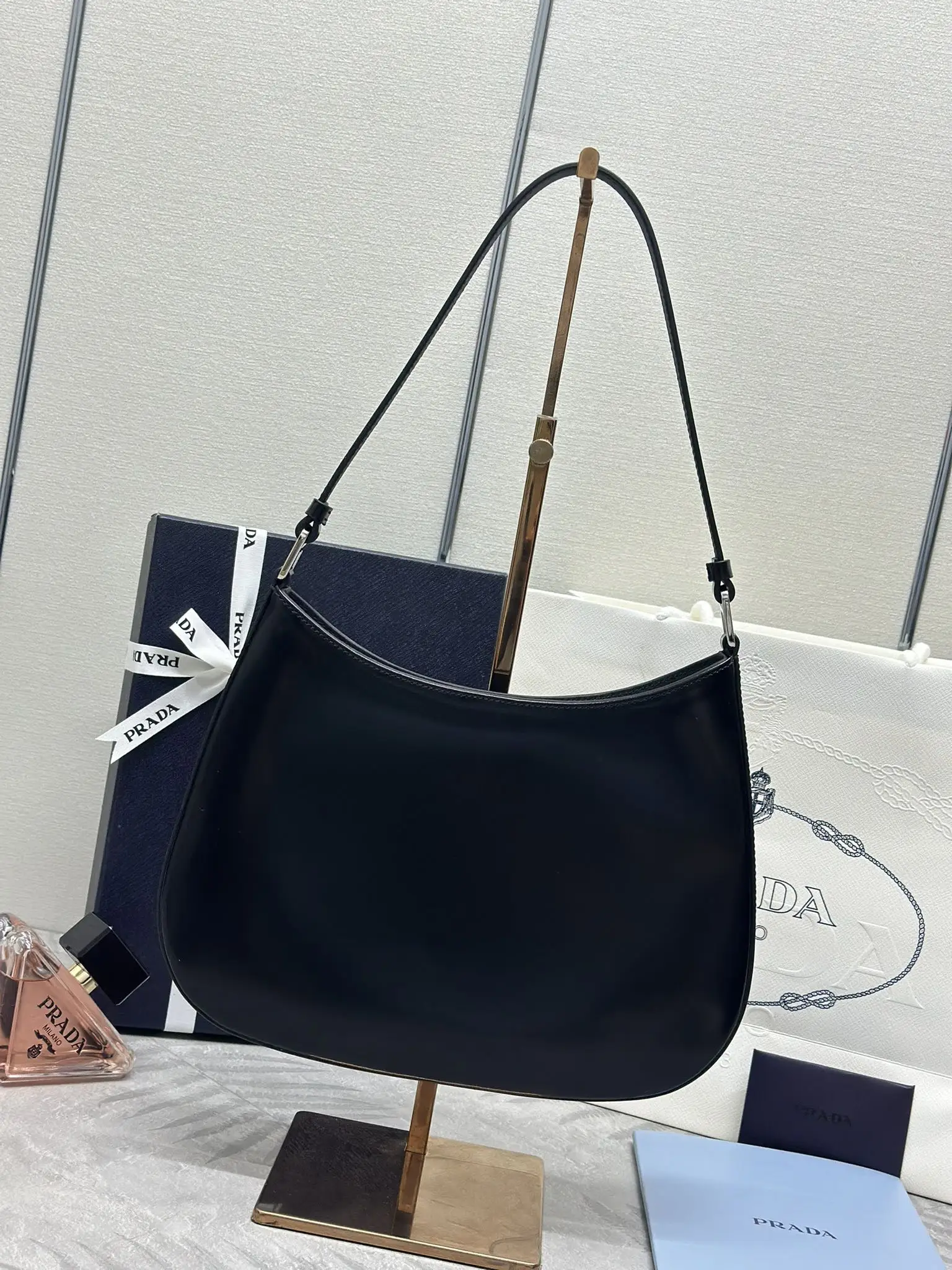Prada 1BC499 Leather Shoulder Bag D82016280 — view 2